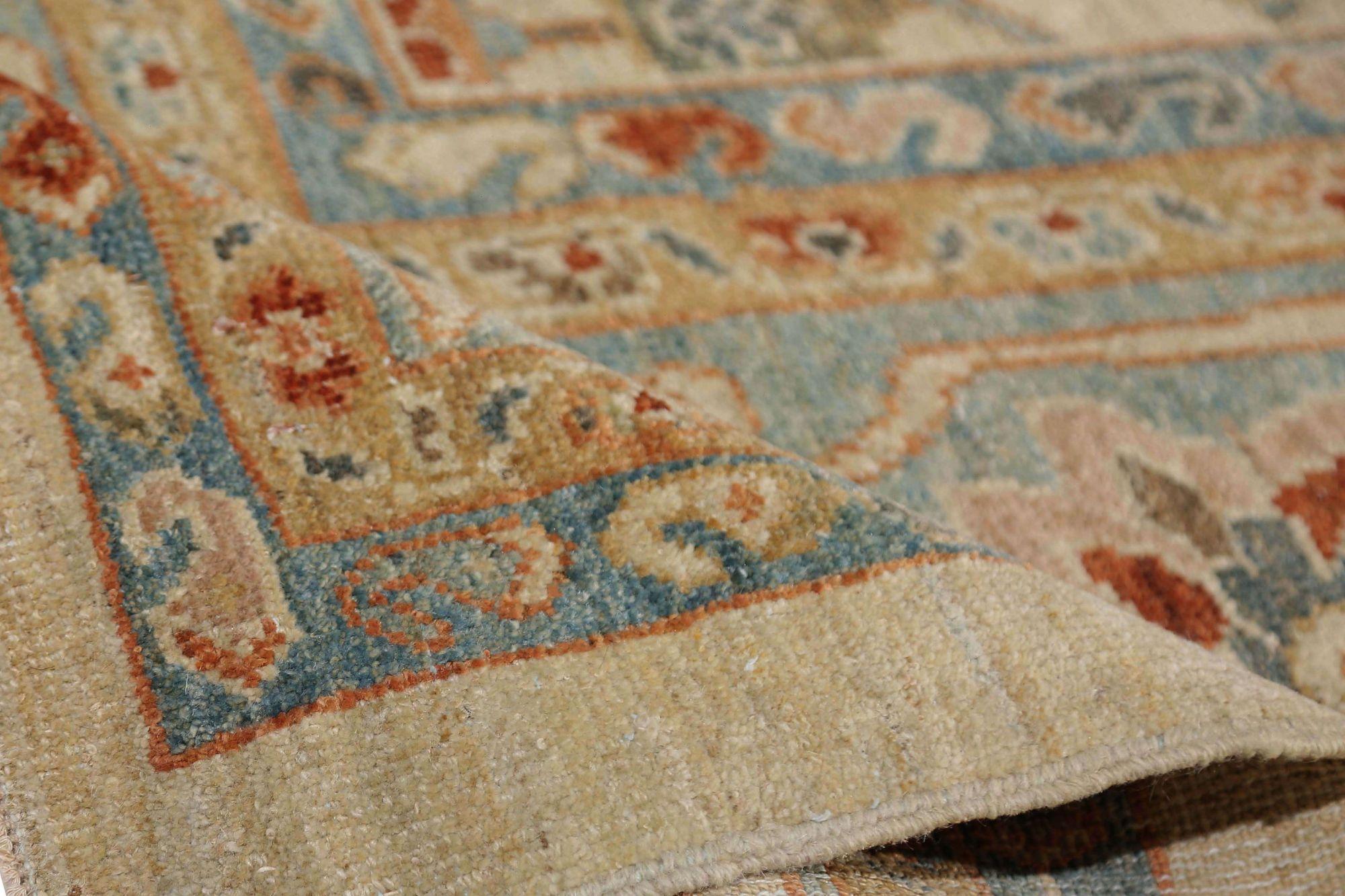 Afghanistan Sultanabad Area Rugs - Wolle Elfenbein Design - 95857 (Afghanisch) im Angebot