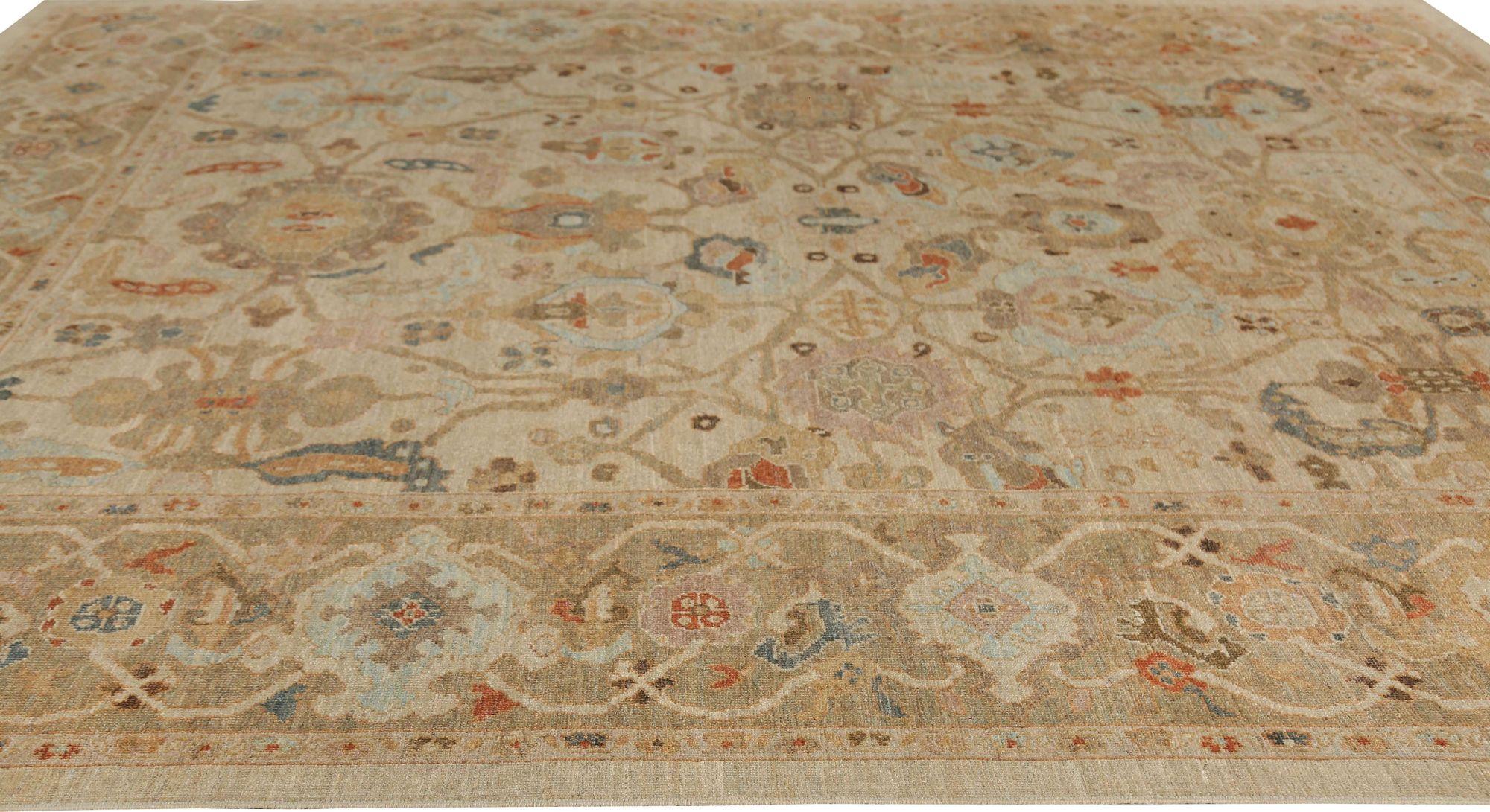 Afghanistan Sultanabad Teppiche - Wolle Elfenbein Design - 95859 (Afghanisch) im Angebot