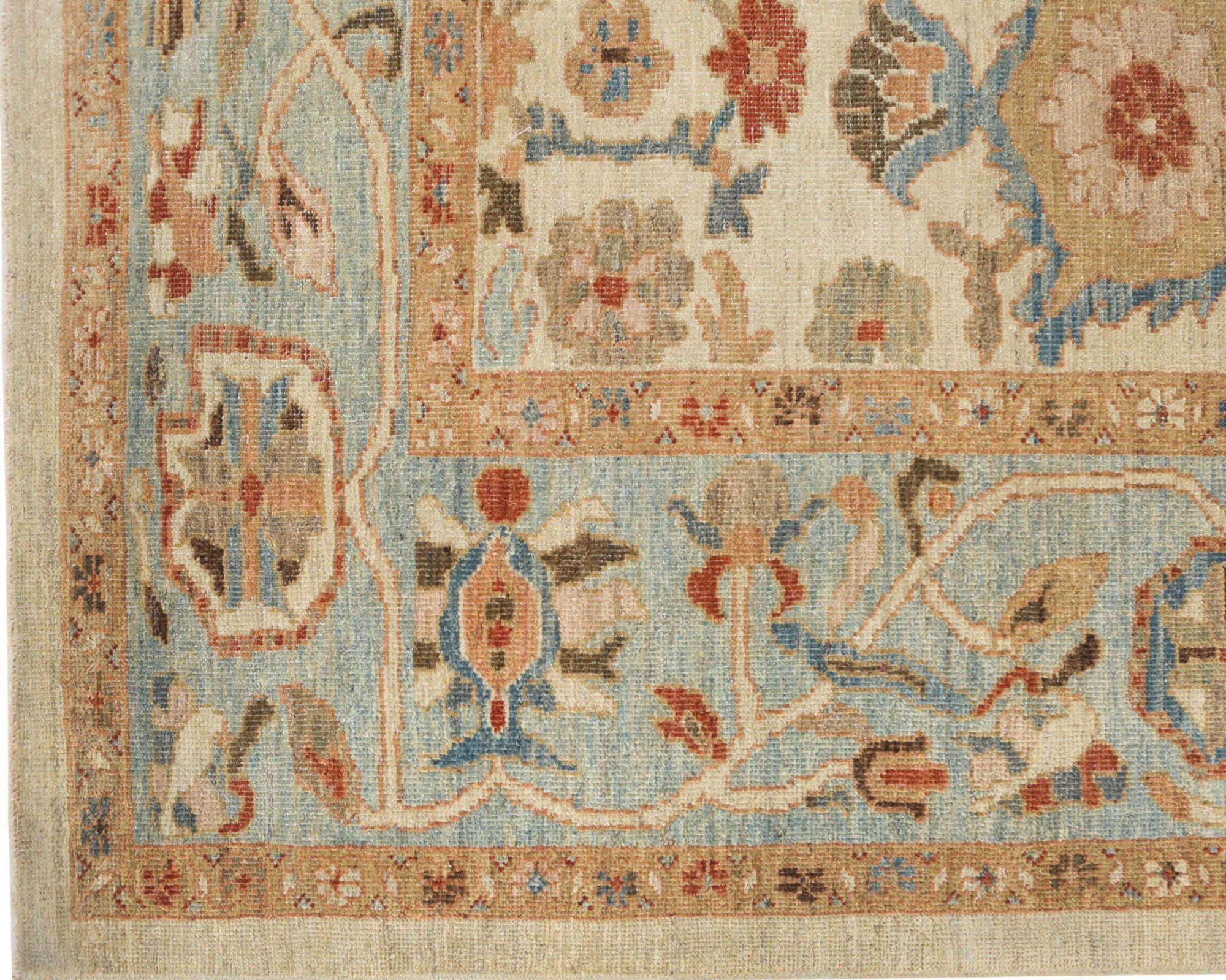 Entdecken Sie die Eleganz von Afghanistan Sultanabad mit Teppichen um 1990. Dieses exklusive Design aus Wolle und Elfenbein ist perfekt, um Ihren Raum zu verschönern.