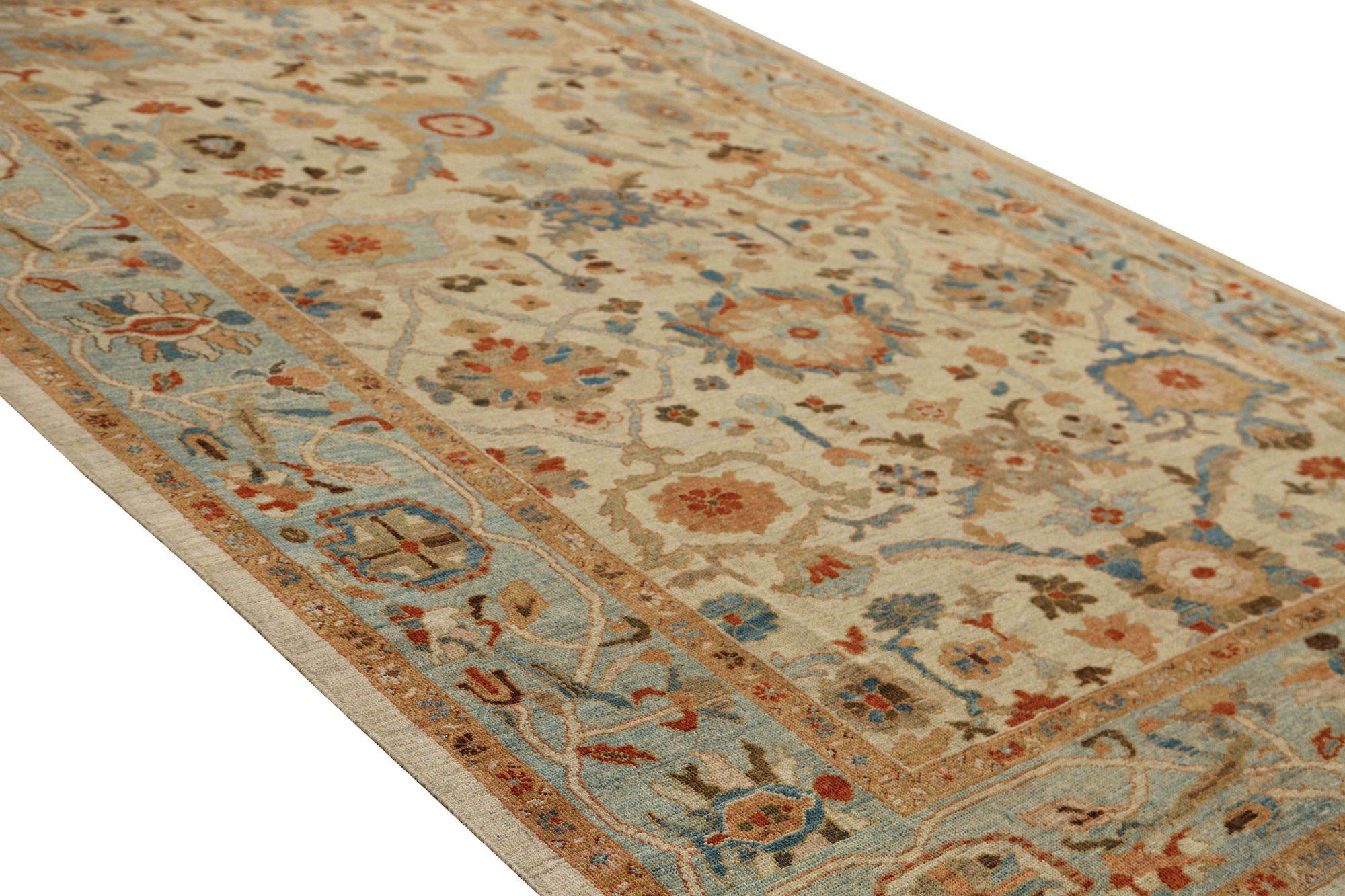 Afghanistan Sultanabad Area Rugs - Wolle Elfenbein Design - 95886 (Stammeskunst) im Angebot