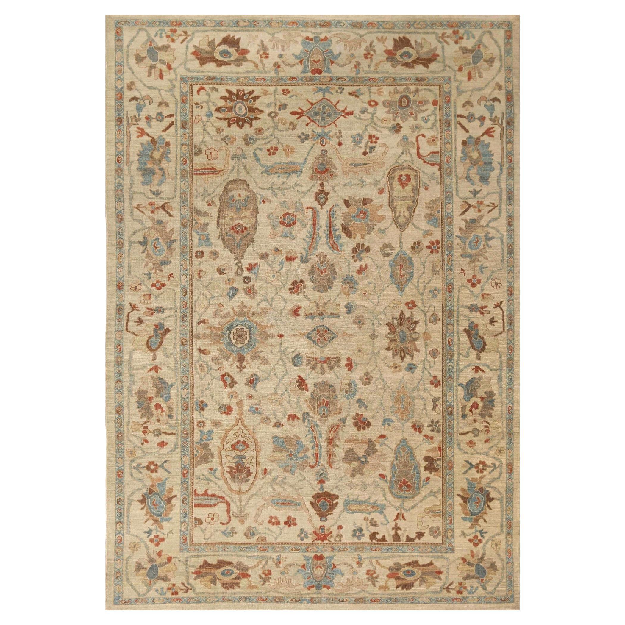 Afghanistan Sultanabad Area Rugs - Wolle Elfenbein Design - 95925
