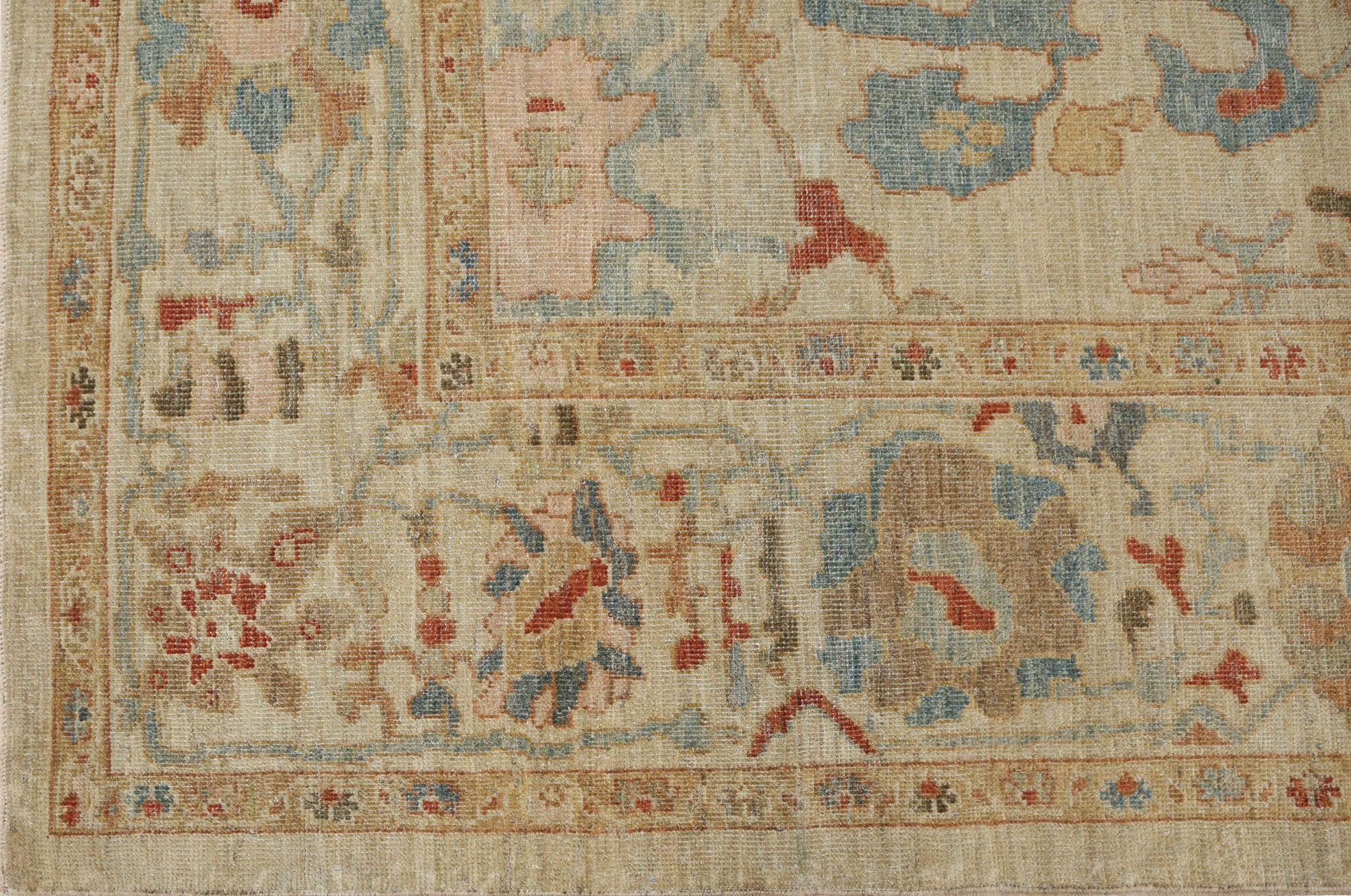 Entdecken Sie die Eleganz von Afghanistan Sultanabad mit Teppichen um 1990. Dieses exklusive Design aus Wolle und Elfenbein ist perfekt, um Ihren Raum zu verschönern.