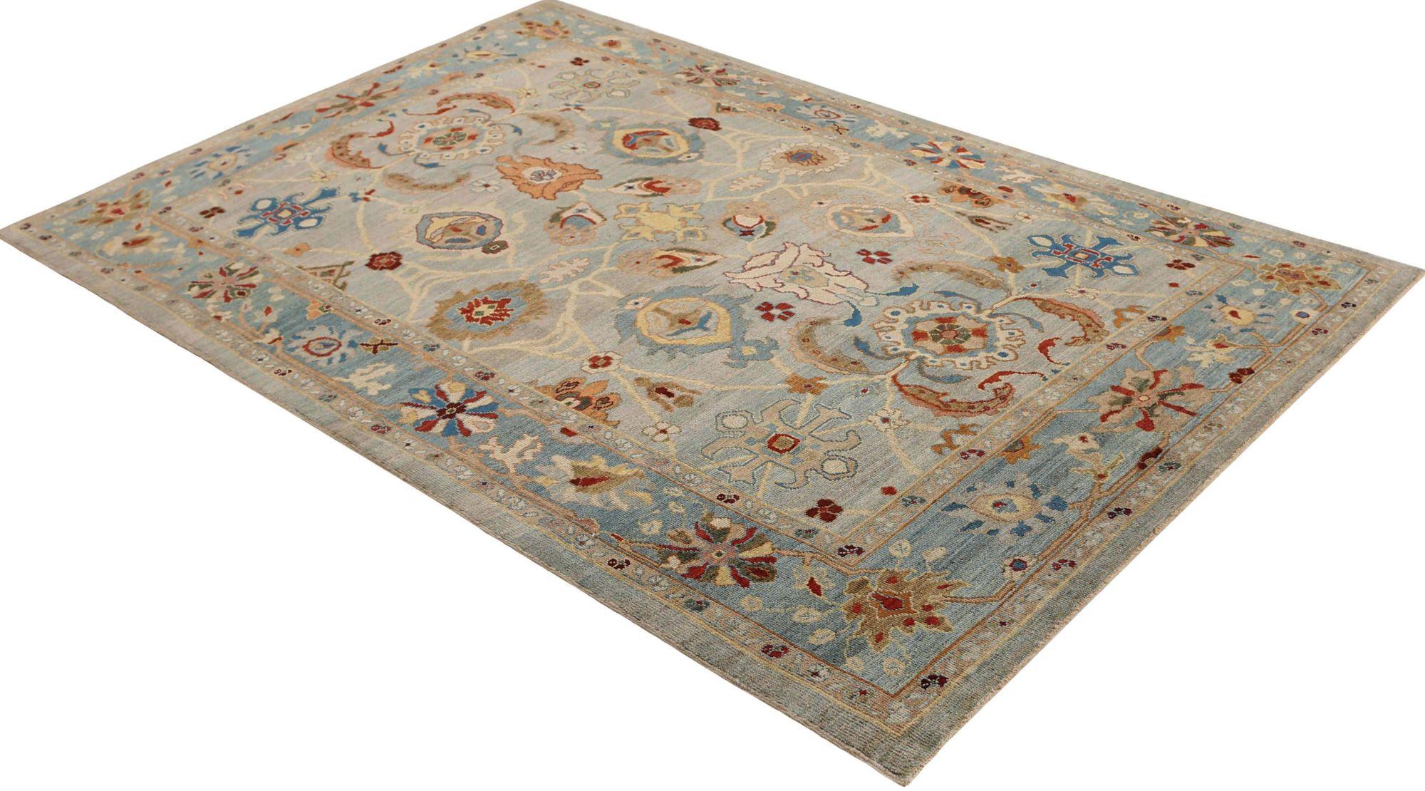 Afghanistan Sultanabad Bereich Teppiche - Wolle Elfenbein Design - 95963 (Stammeskunst) im Angebot