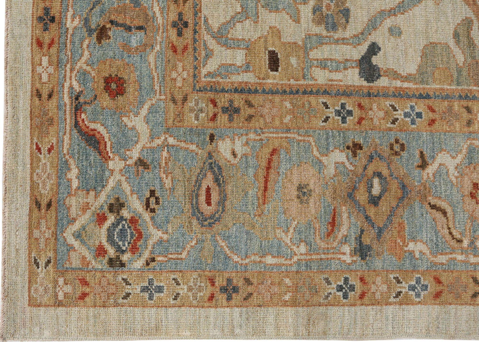 Entdecken Sie die Eleganz von Afghanistan Sultanabad mit Teppichen um 1990. Dieses exklusive Design aus Wolle und Elfenbein ist perfekt, um Ihren Raum zu verschönern.
