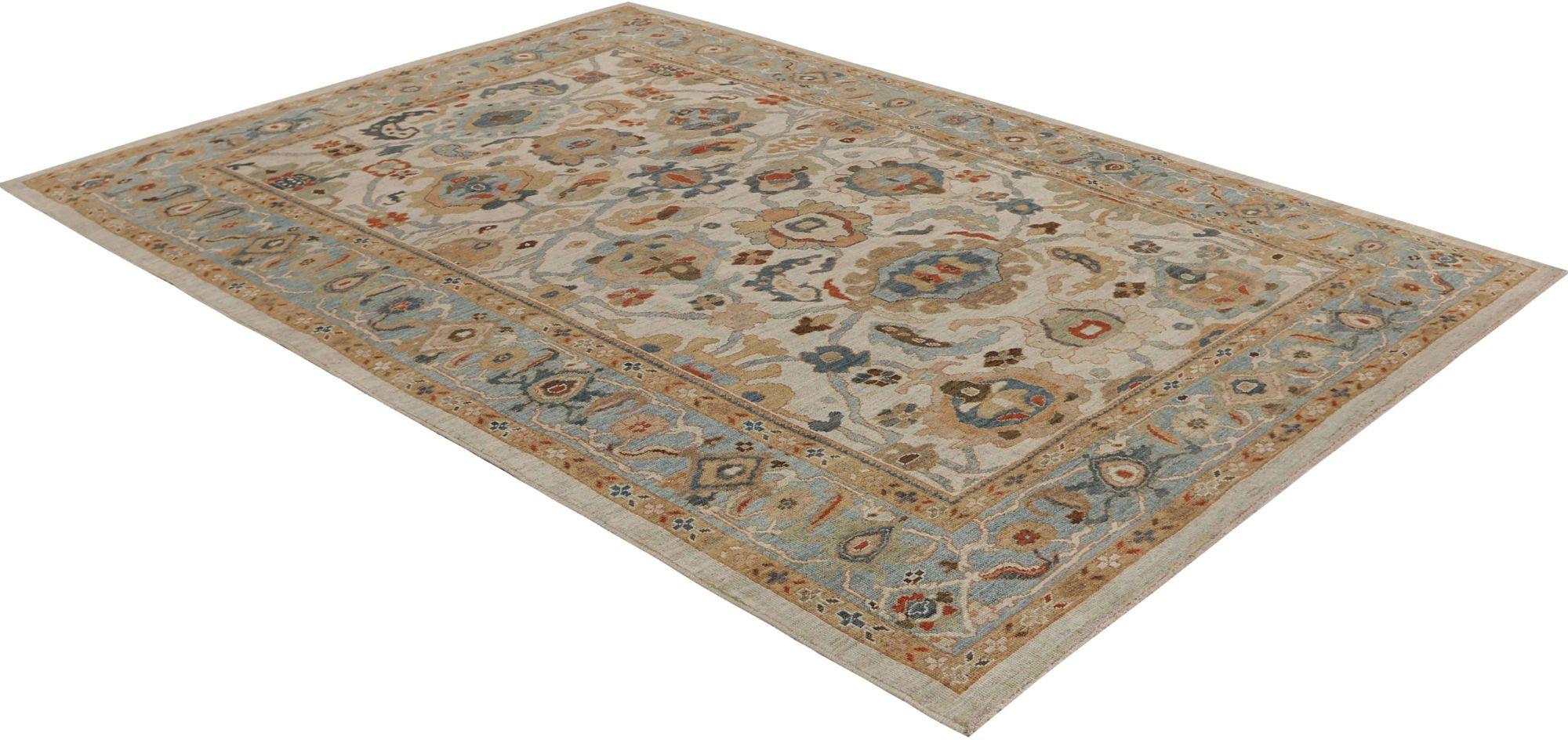 Afghanistan Sultanabad Bereich Teppiche - Wolle Elfenbein Design - 95966 (Afghanisch) im Angebot