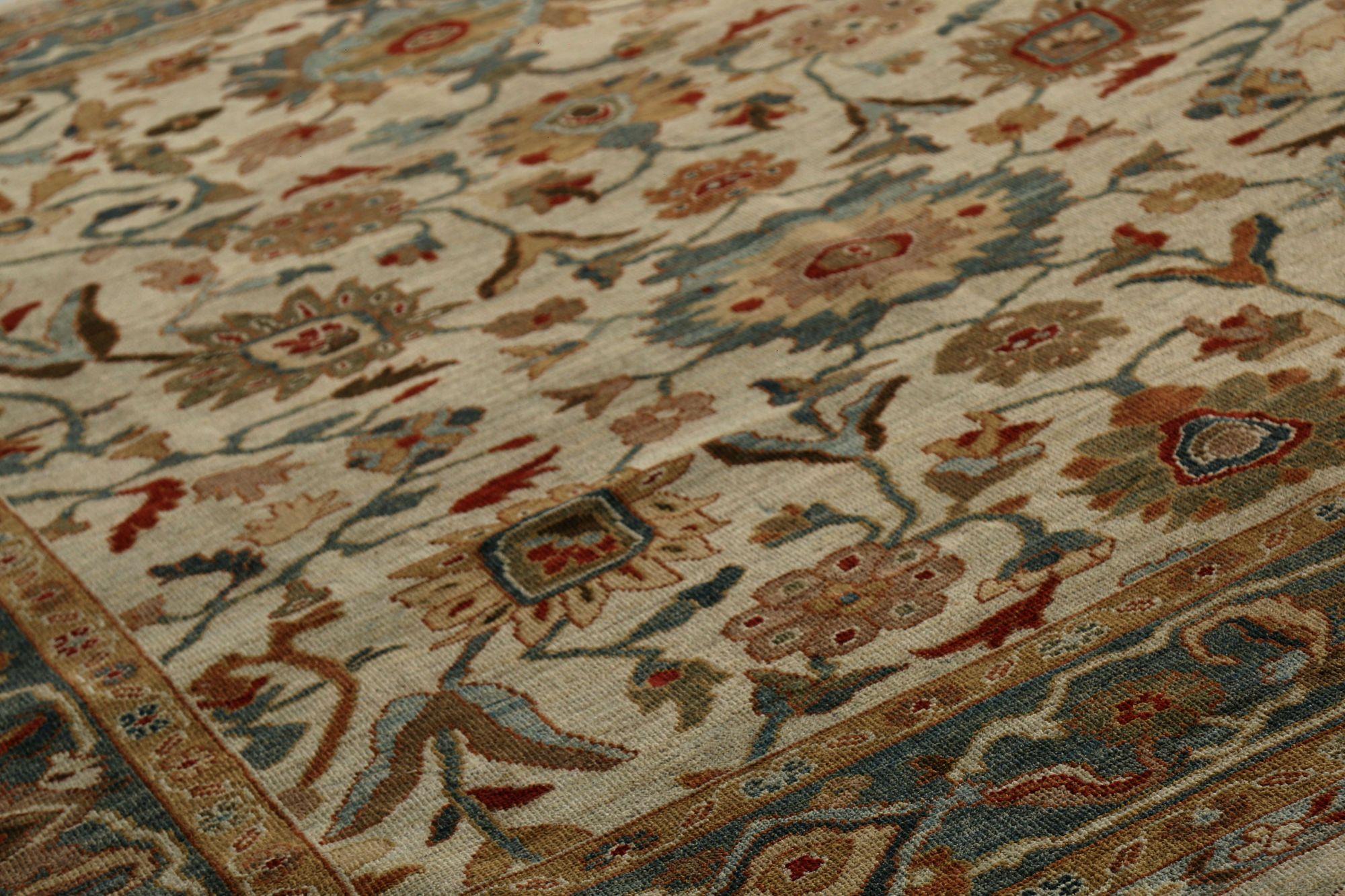 Afghanistan Sultanabad Area Rugs - Wolle Elfenbein Design - 96145 (Afghanisch) im Angebot