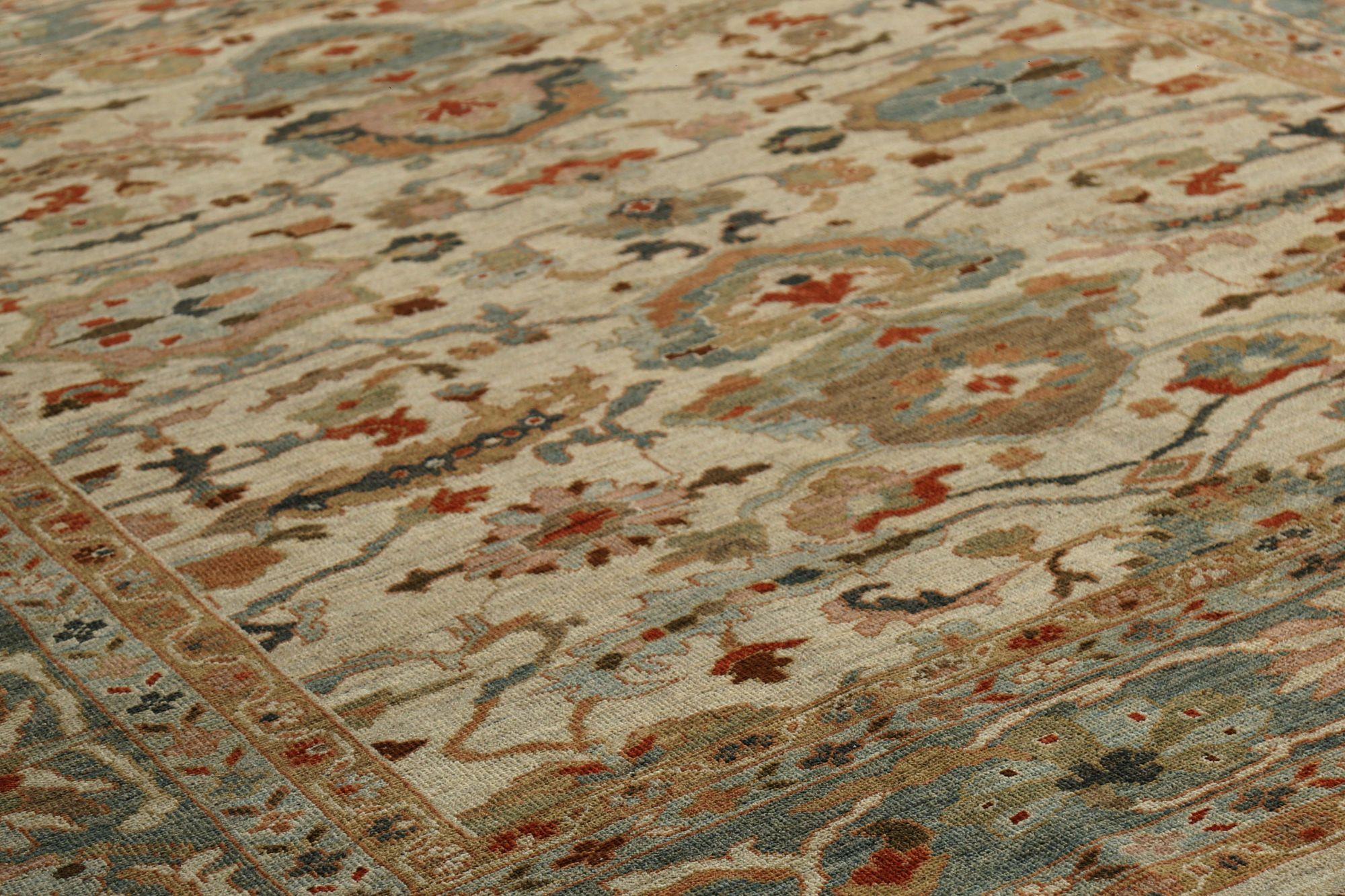 Afghanistan Sultanabad Area Rugs - Wolle Elfenbein Design - 96160 (Stammeskunst) im Angebot