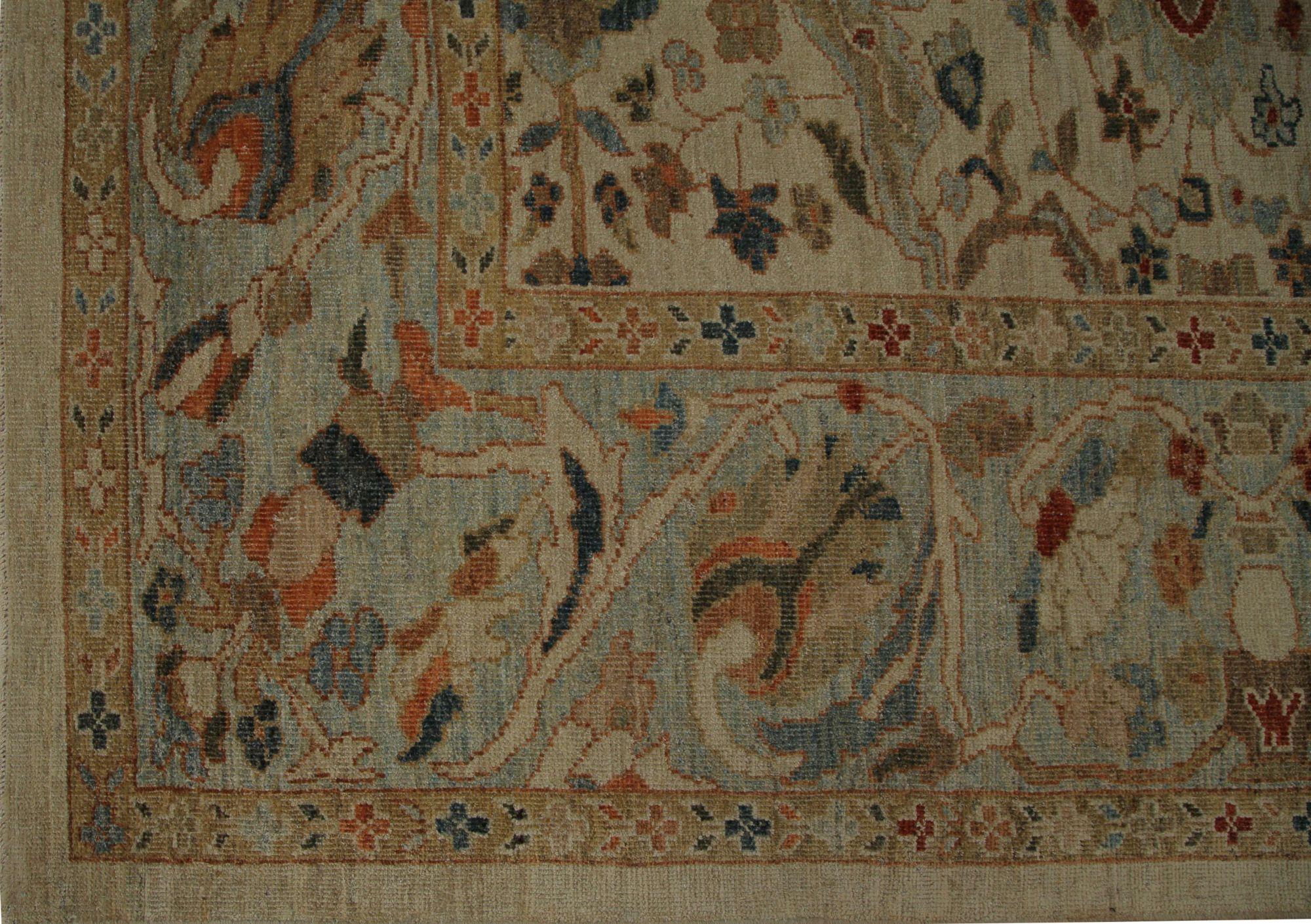 Découvrez l'élégance de l'Afghanistan Sultanabad avec des tapis de zone datant de 1990. Conçu avec de la laine et de l'ivoire, ce design exclusif est parfait pour mettre en valeur votre espace.