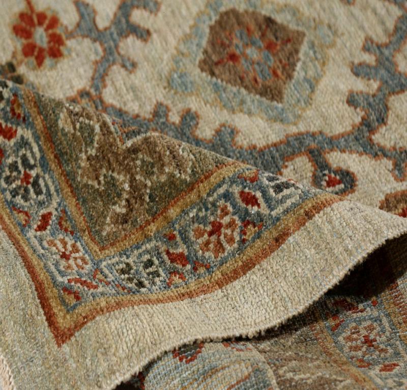 Afghanistan Sultanabad Area Rugs - Wolle Elfenbein Design - 96210 (Afghanisch) im Angebot