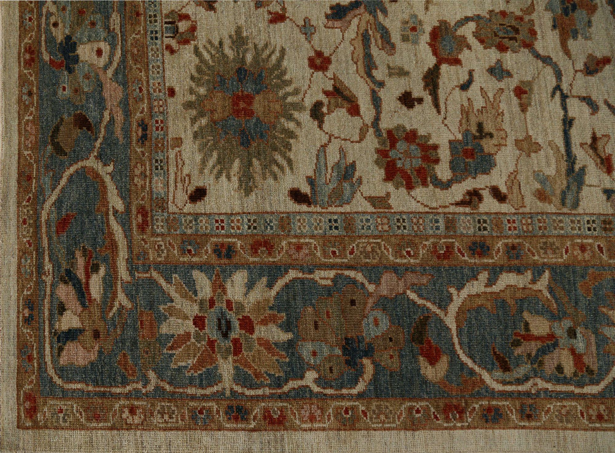 Entdecken Sie die Eleganz von Afghanistan Sultanabad mit Teppichen um 1990. Dieses exklusive Design aus Wolle und Elfenbein ist perfekt, um Ihren Raum zu verschönern.