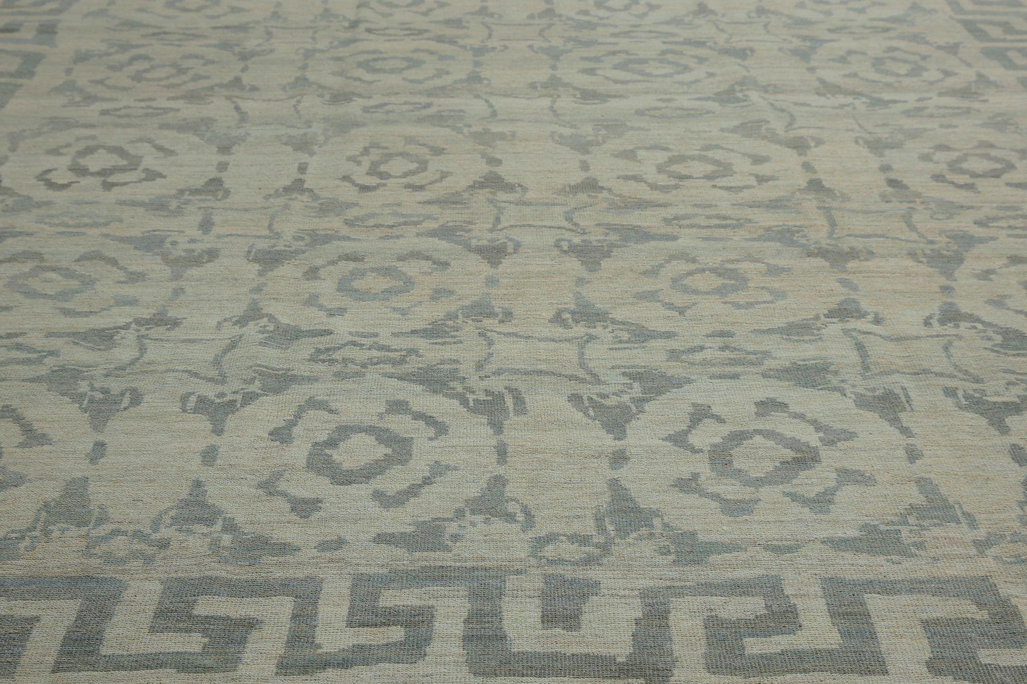 Afghanistan Sultanabad Area Rugs - Wolle Elfenbein Design - 97018 (Stammeskunst) im Angebot