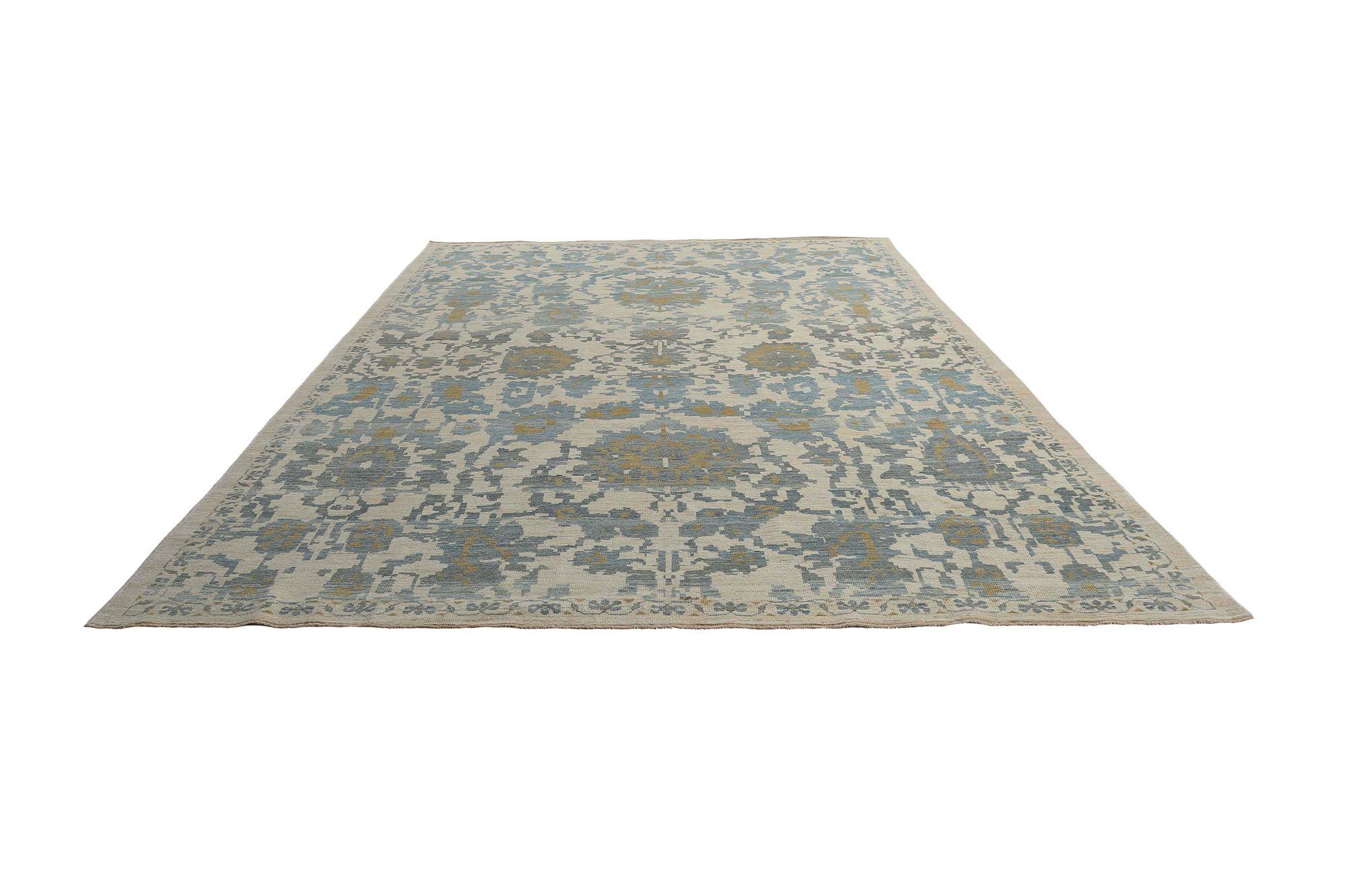 Afghanistan Sultanabad Area Rugs - Wolle Elfenbein Design - 97277 (Stammeskunst) im Angebot
