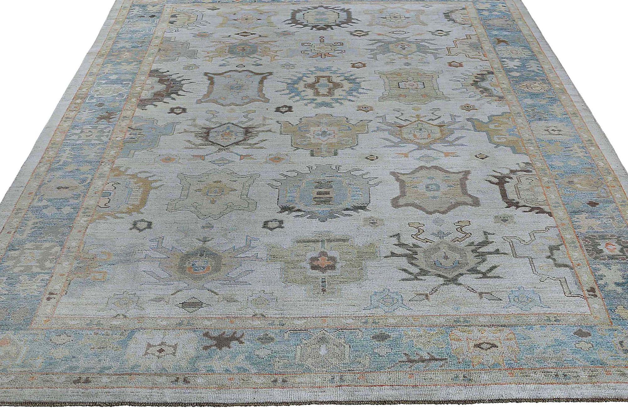 Afghanistan Sultanabad Area Rugs - Wolle Elfenbein Design - 97277 (Afghanisch) im Angebot