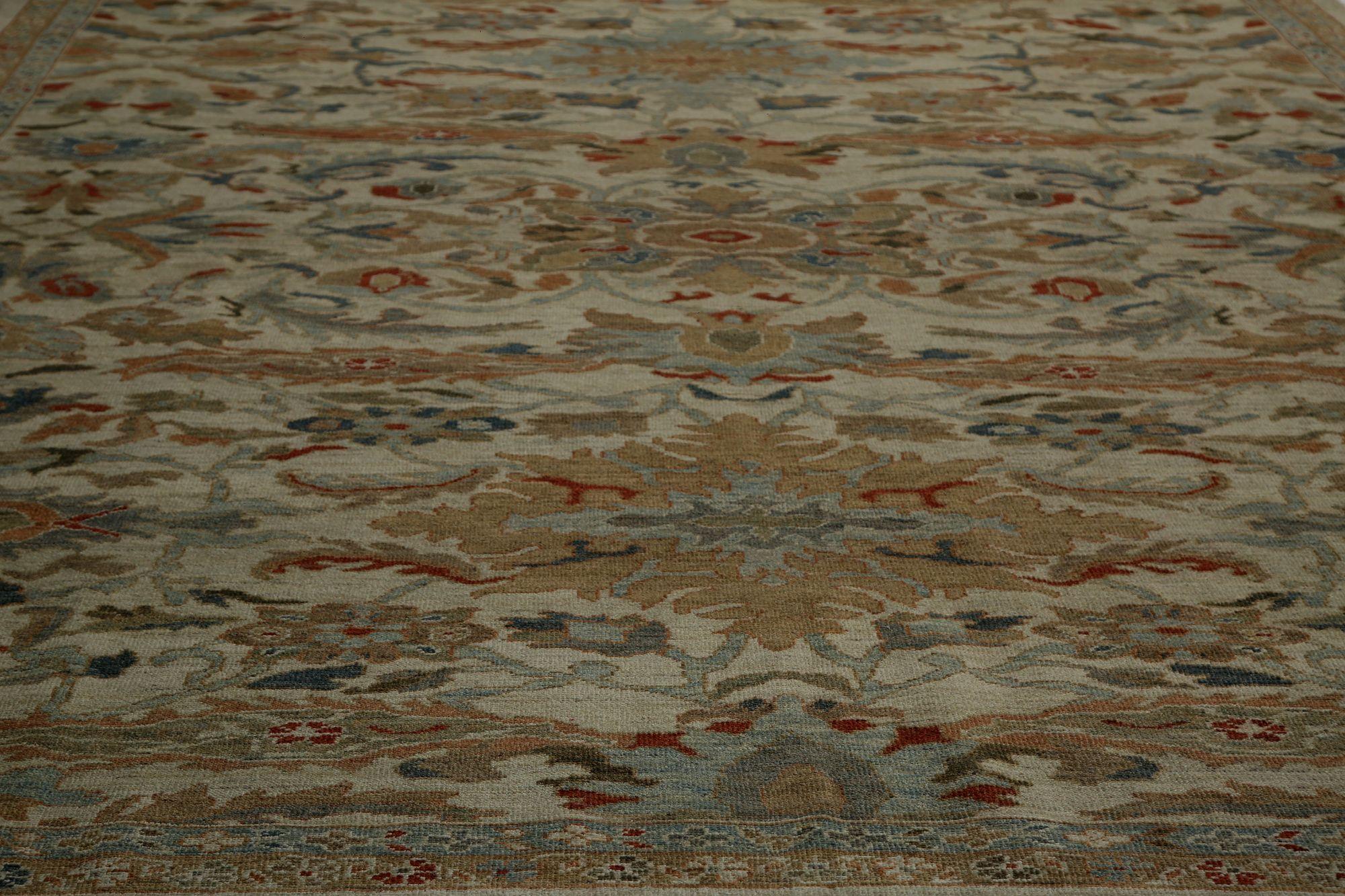 Entdecken Sie die Eleganz von Afghanistan Sultanabad mit Teppichen um 1990. Dieses exklusive Design aus Wolle und Elfenbein ist perfekt, um Ihren Raum zu verschönern.