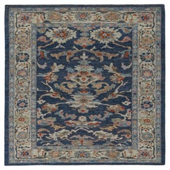 Afganistán Sultanabad Area Rugs - Lana Marfil Azul Claro Rosa - 90938