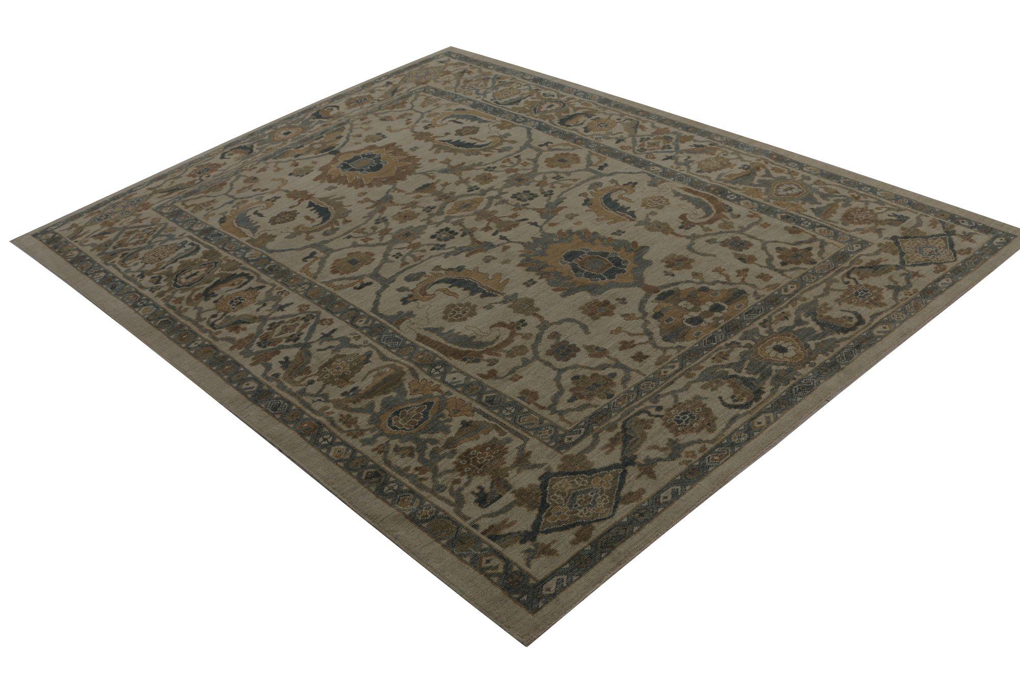 Entdecken Sie die Eleganz von Afghanistan Sultanabad mit Teppichen um 1990. Dieses exklusive Design aus Wolle und IvoryTaupe ist perfekt, um Ihren Raum zu verschönern.