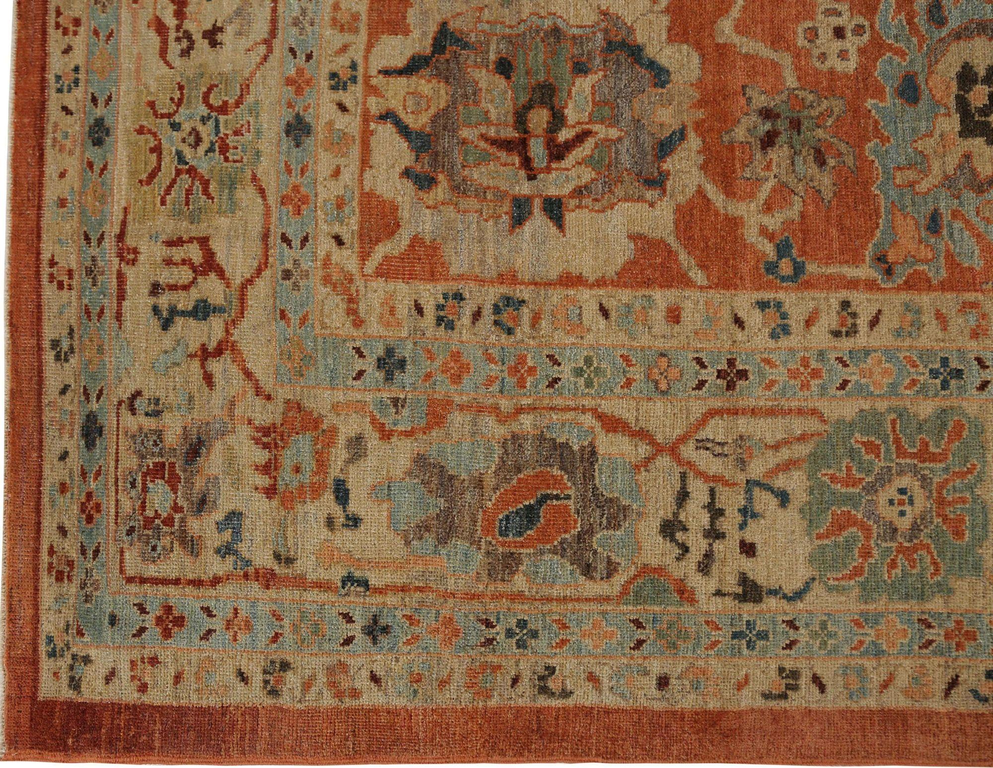 Entdecken Sie die Eleganz von Afghanistan Sultanabad mit Teppichen um 1990. Dieses exklusive Design aus Wolle und Rot ist perfekt, um Ihren Raum zu verschönern.