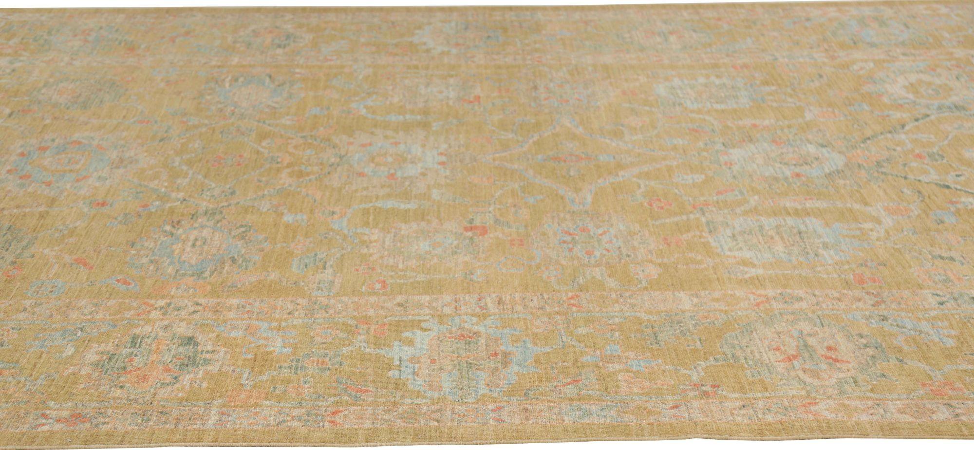 Afghano Tappeti per l'area Afghanistan Sultanabad Rugs - Disegno giallo in lana - 95784 in vendita