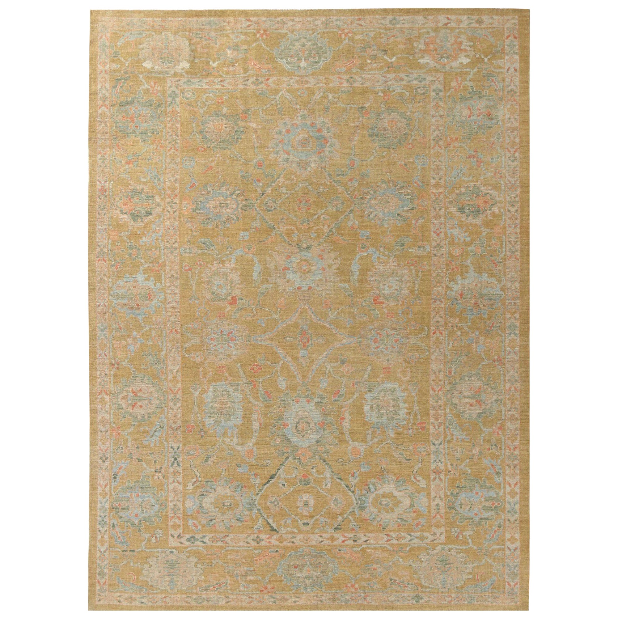 Tappeti per l'area Afghanistan Sultanabad Rugs - Disegno giallo in lana - 95784