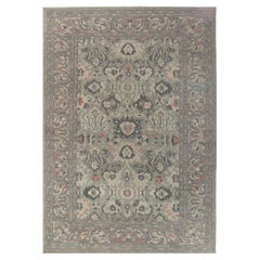Afghanistan Sultanabad Over Size Rug Circa 1990 - Wool Brown Gray Ivory - 95575