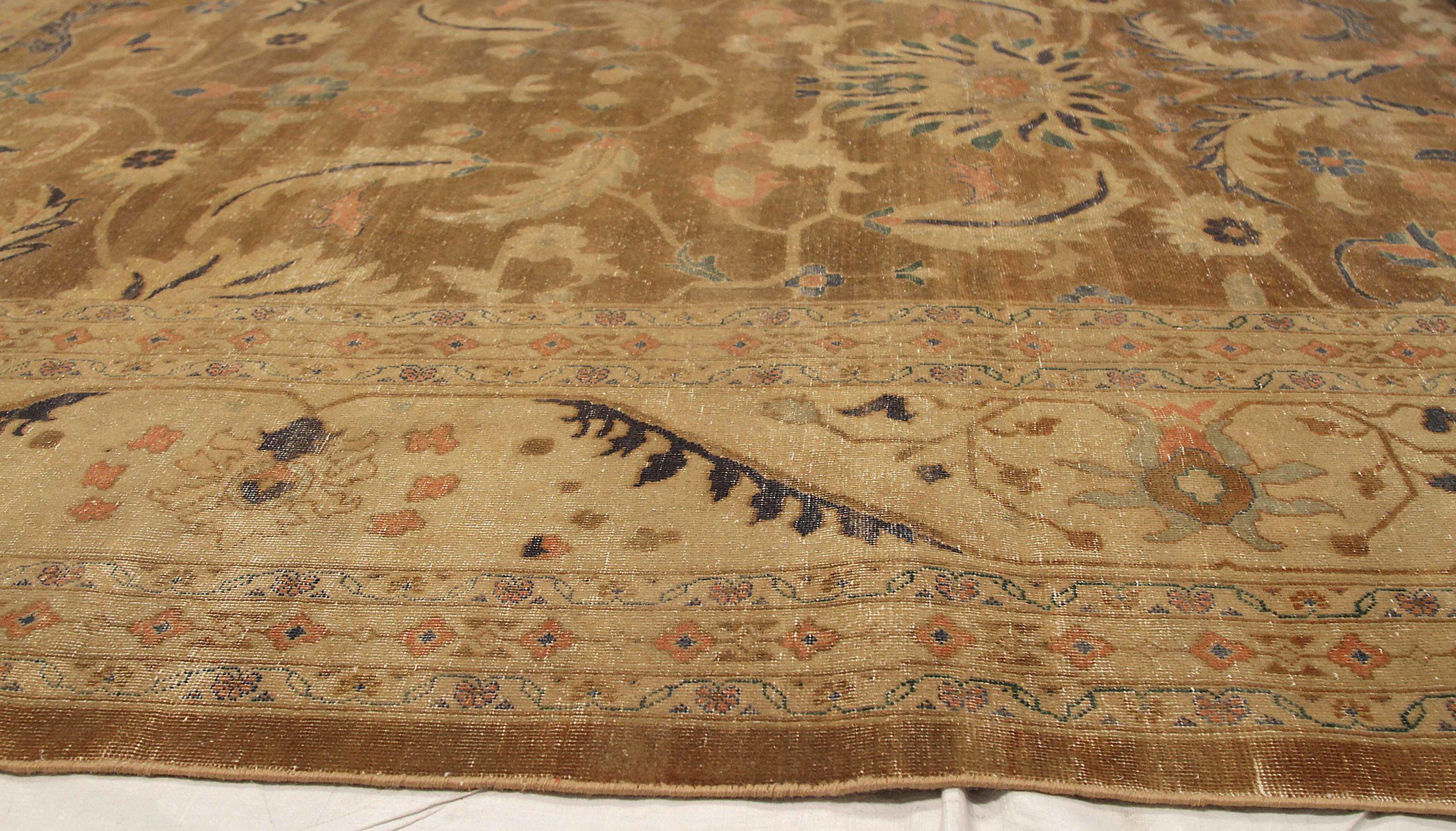 Afghano Tappeto Afghanistan Sultanabad Rugs di dimensioni maggiori, circa 1990 - Lana Marrone Avorio - 92503 in vendita
