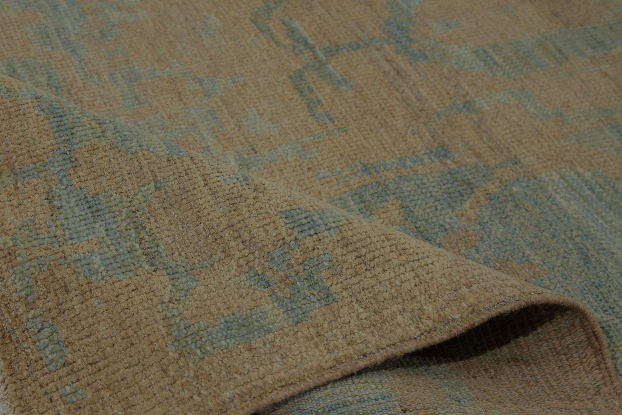 Afghanistan Sultanabad Over Size Rug - Wool Blue Brown Gray - 96175 Excellent état - En vente à Dallas, TX