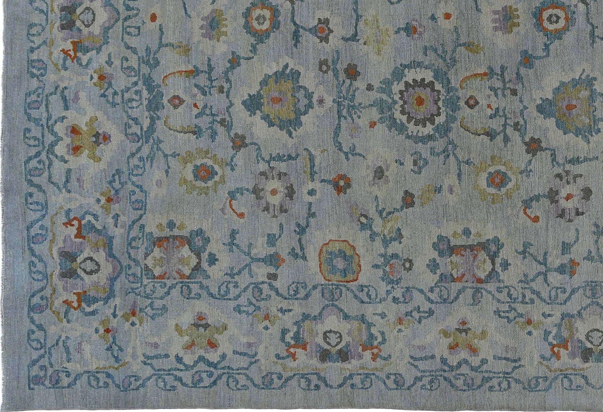 Sultanabad Over Size-Teppich aus Wolle in Übergröße aus Afghanistan in Blau - 95532 (Stammeskunst) im Angebot