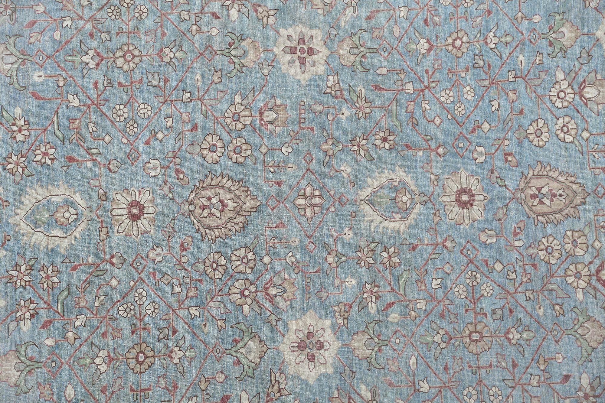 Sultanabad Over Size-Teppich aus Wolle in Übergröße aus Afghanistan in Blau - 97487 (Afghanisch) im Angebot