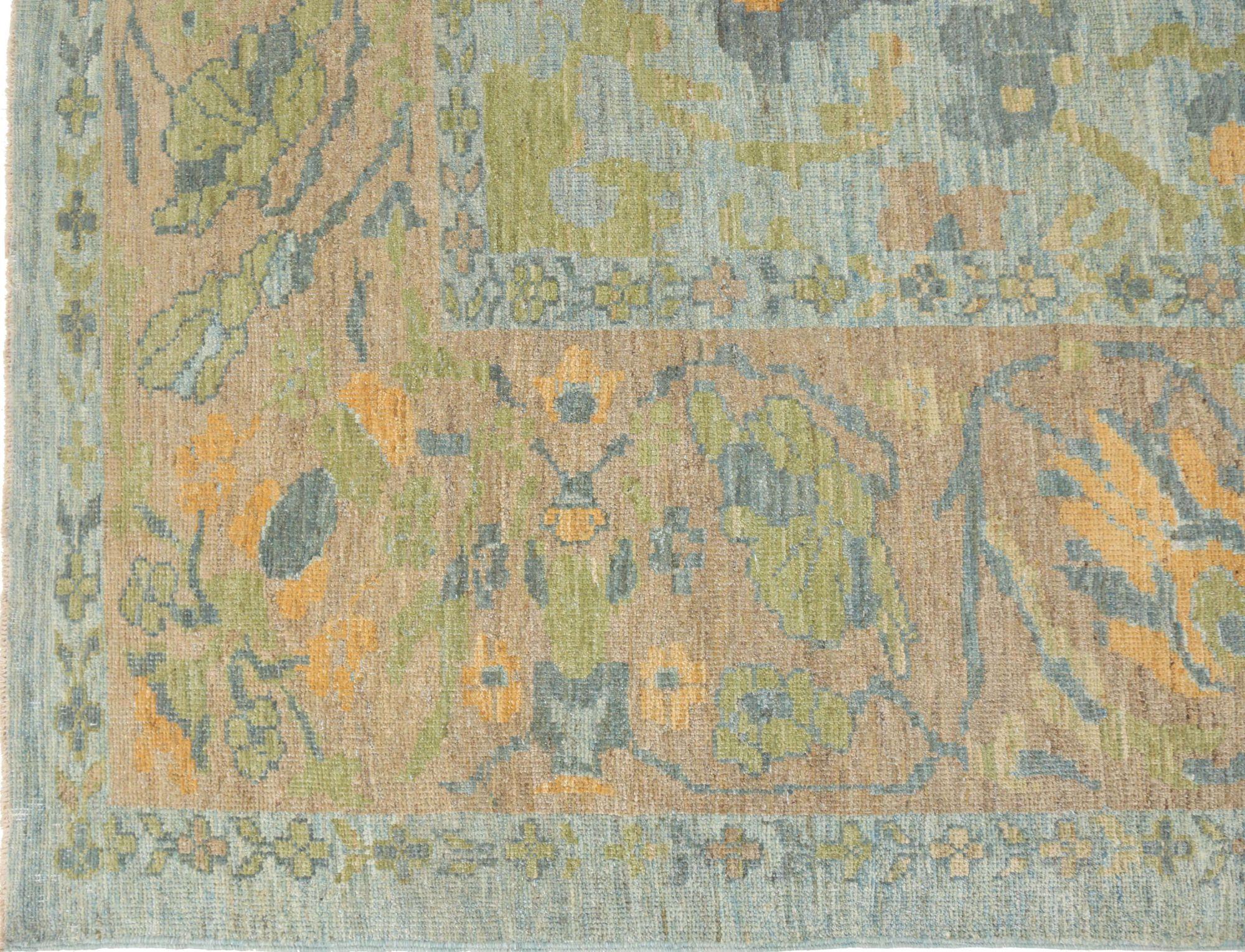 Discover the elegance of Afghanistan Sultanabad featuring Over Size Rug in Circa 1990. Designed with Wool and BlueGrayGreenOrange, this exclusive design is perfect for enhancing your space.