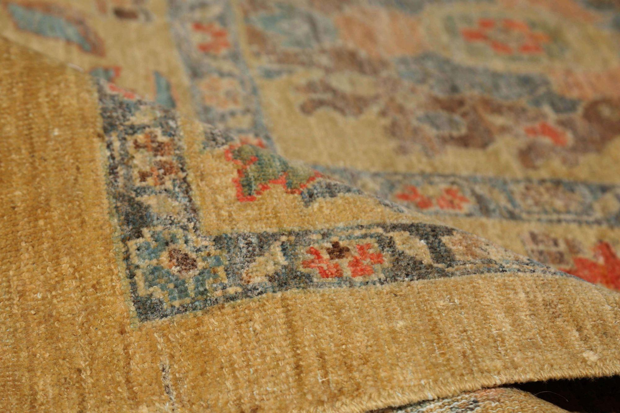 Tribal Tapis Sultanabad en laine bleu rouge jaune - 95817 en vente
