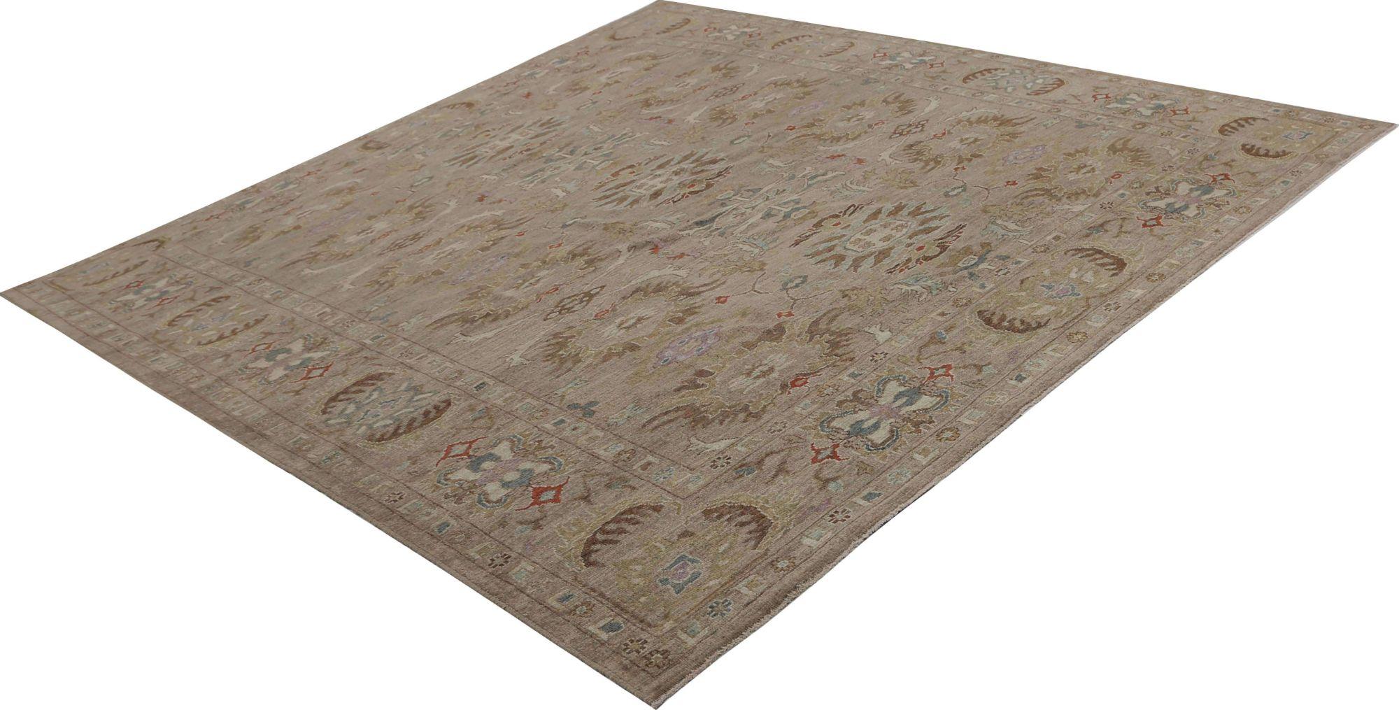 Entdecken Sie die Eleganz des afghanischen Sultanabad-Teppichs in Übergröße aus der Zeit um 1990. Dieses exklusive Design aus Wolle und Braun ist perfekt, um Ihren Raum zu verschönern.