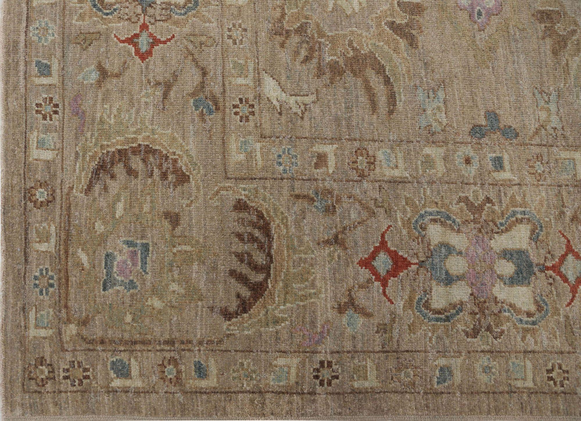 Afghanistan Sultanabad Over Size Teppich - Wolle Brown Design - 96033 (Afghanisch) im Angebot