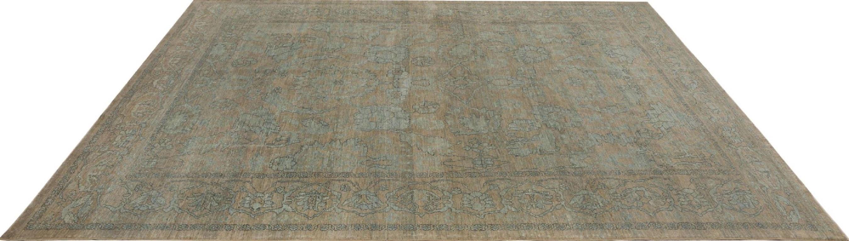 Afghano Tappeto Afghanistan Sultanabad Rugs - Lana Marrone Grigio/Argento - 95939 in vendita