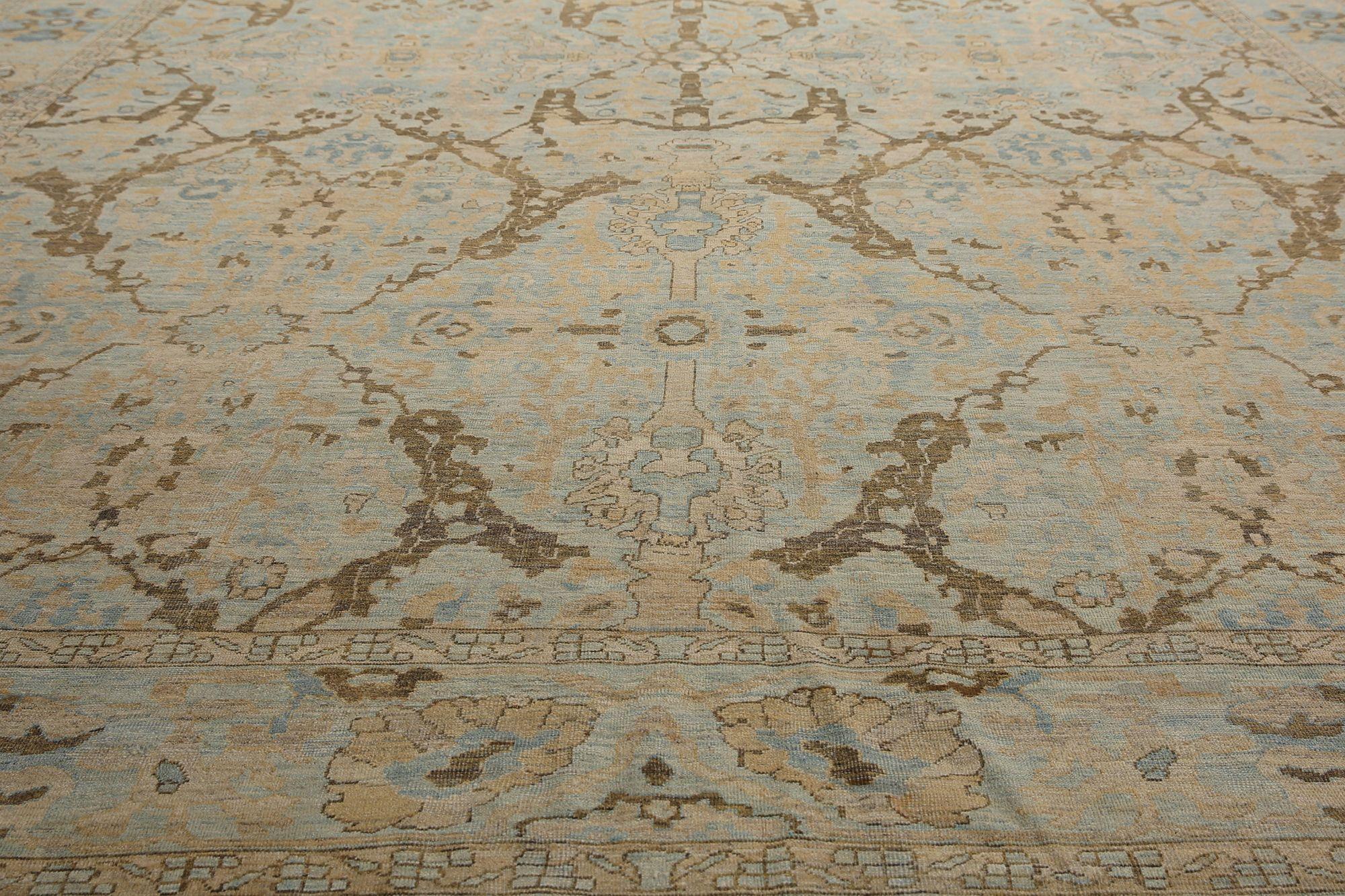 Afghano Tappeto Afghanistan Sultanabad Rugs - Lana Marrone Grigio/Argento - 97041 in vendita