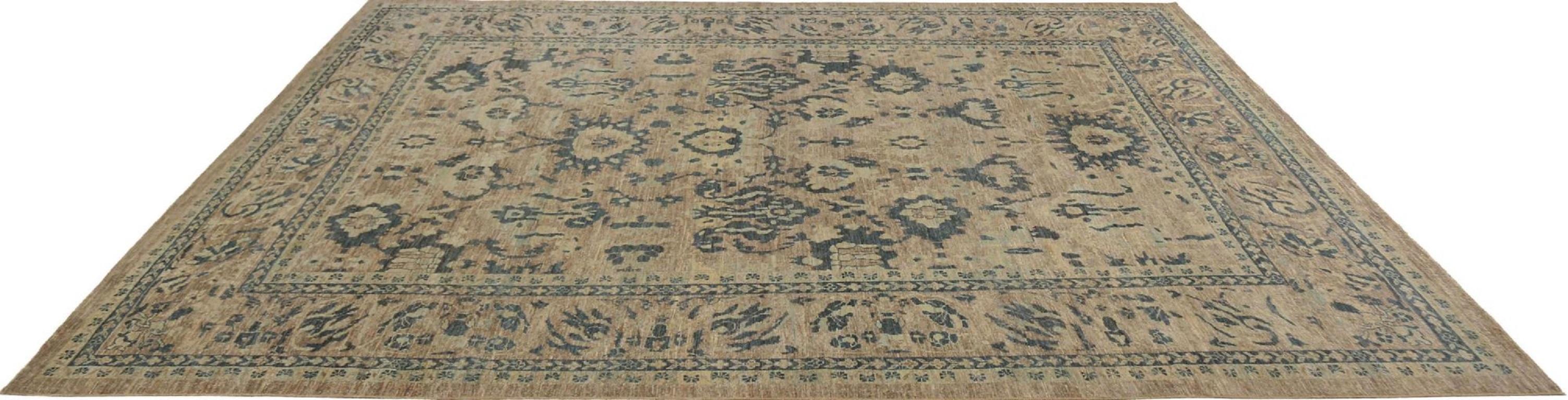 Afghanistan Sultanabad Over Size Teppich - Wolle Brown Taupe - 95813 (Afghanisch) im Angebot