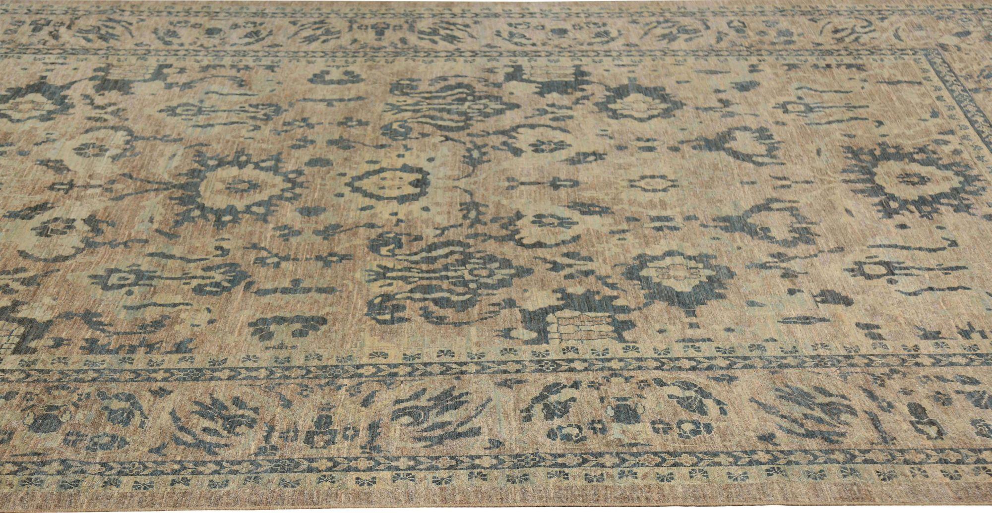 Afghanistan Sultanabad Over Size Teppich - Wolle Brown Taupe - 95813 im Zustand „Hervorragend“ im Angebot in Dallas, TX
