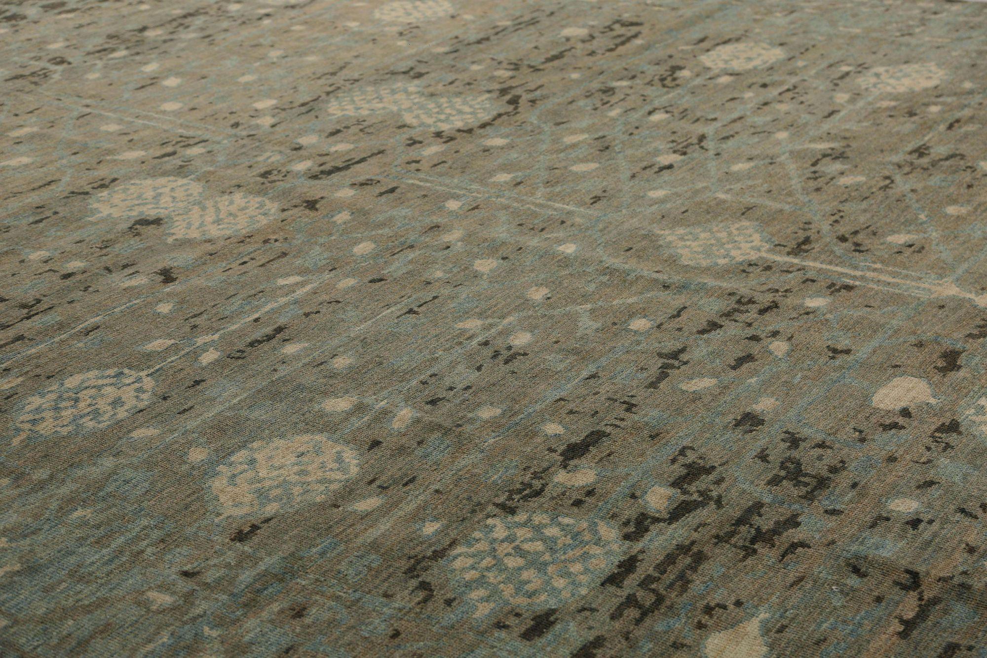 Tribale Tappeto Afghanistan Sultanabad Rugs - Lana Marrone Taupe - 95948 in vendita