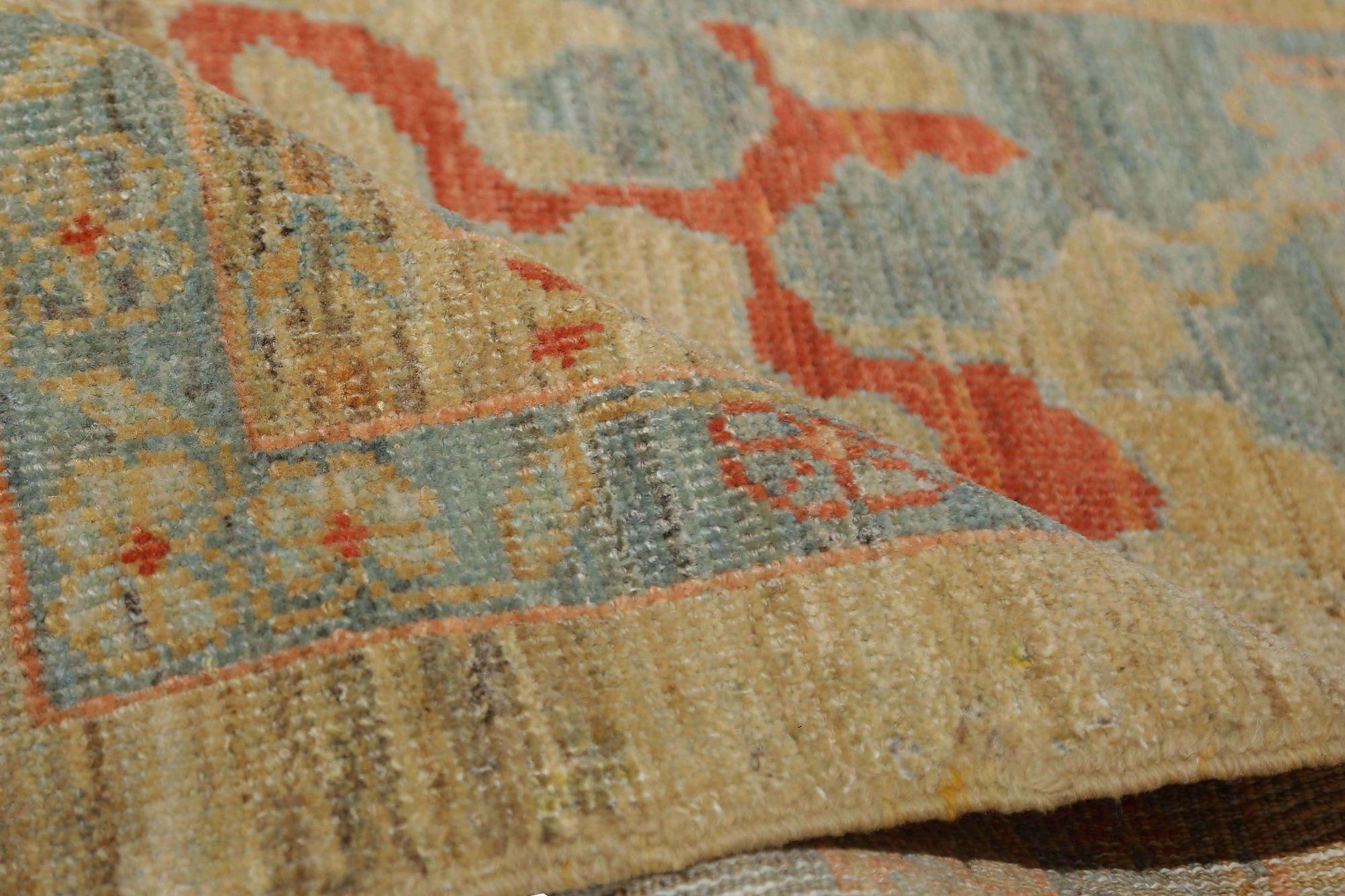 Afghanistan Sultanabad Over Size Rug - Wool Brown Yellow - 95874 Excellent état - En vente à Dallas, TX