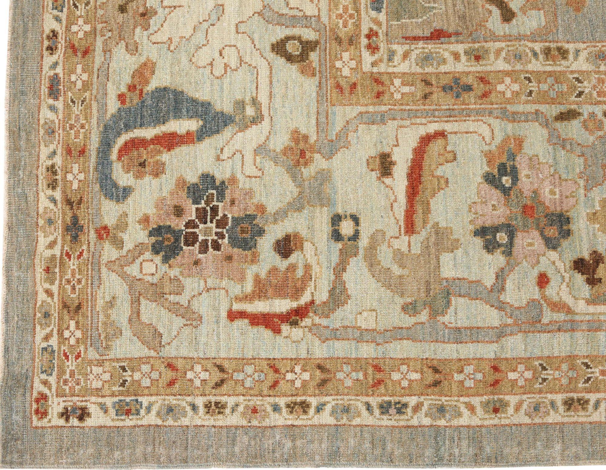 Step into a realm of sophisticated elegance and profound historical richness with this remarkable Sultanabad wool oversize rug, a true testament to the enduring artistry of Turkish weaving traditions.

Measuring an impressive 14 feet by 19 feet 3
