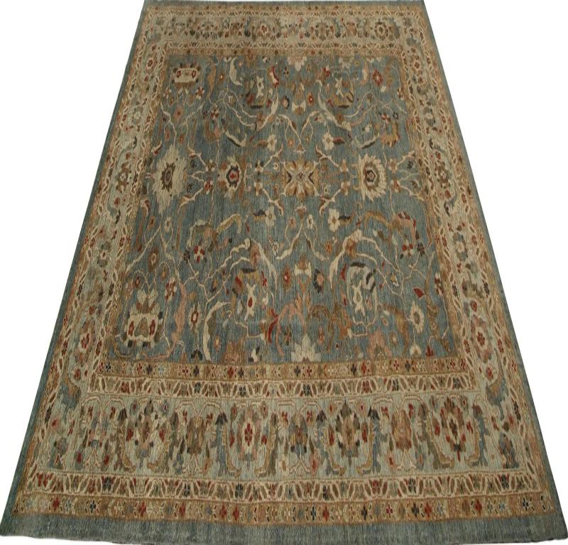 Sultanabad Over Size-Teppich aus Wolle in Übergröße aus Afghanistan in Grau - 96088 (Afghanisch) im Angebot