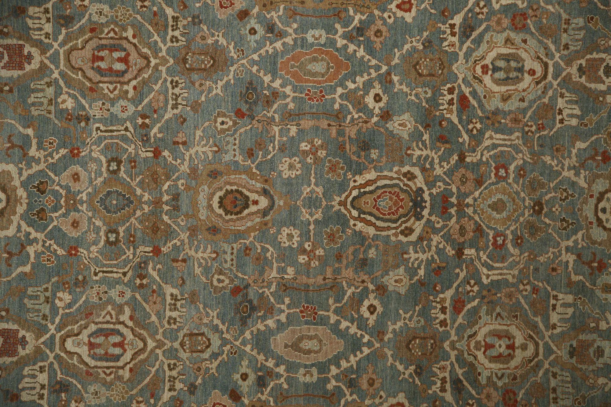 Sultanabad Over Size-Teppich aus Wolle in Übergröße aus Afghanistan in Grau - 96095 (Stammeskunst) im Angebot