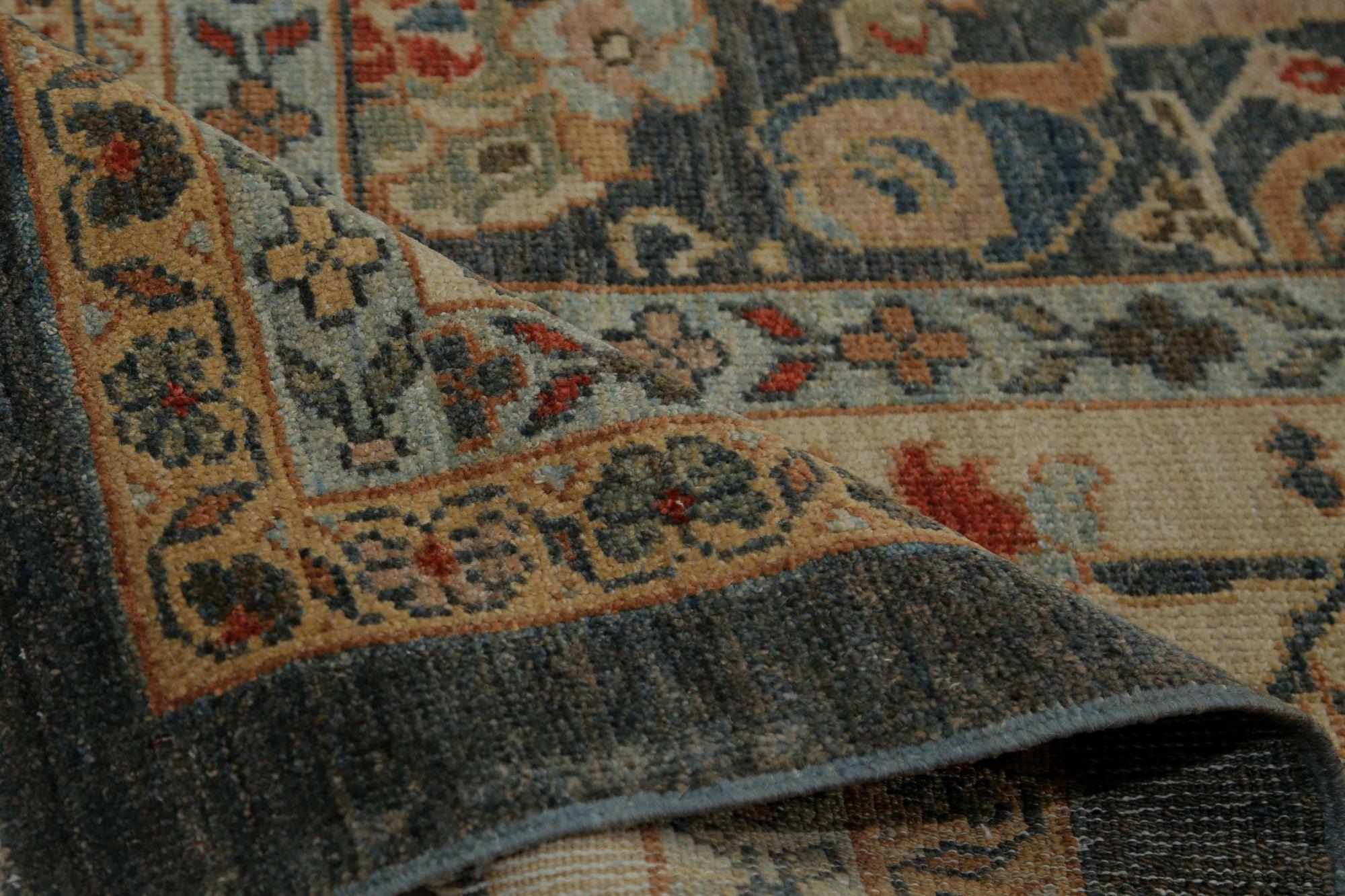 20th Century Persian Sultanabad Over Size Rug - Wool Gray Design - 96183 For Sale