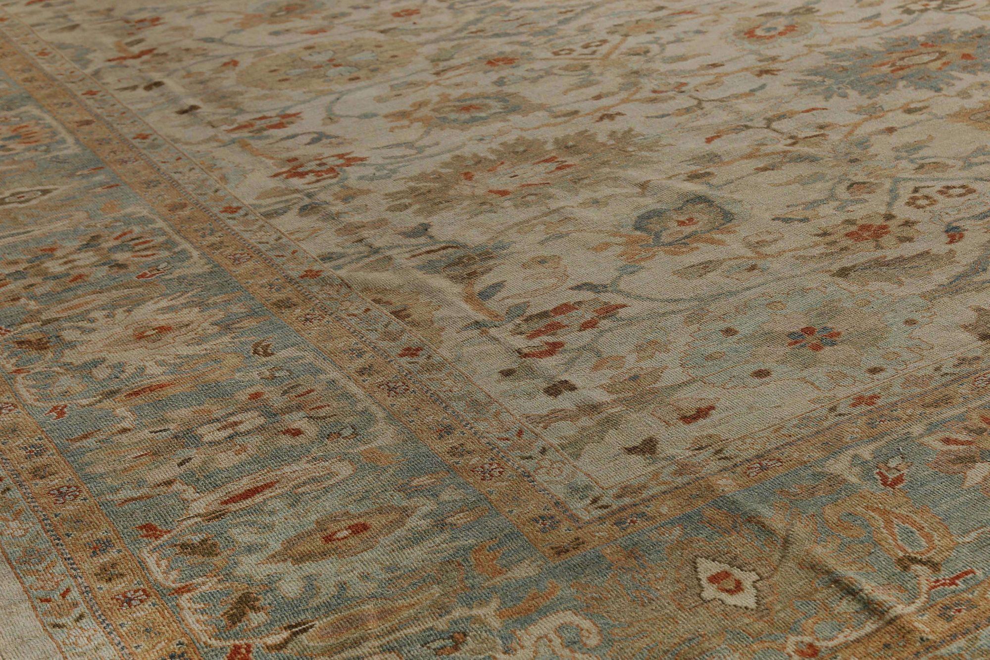 Afghanistan Sultanabad Over Size Teppich - Wolle Elfenbein Design - 95849 (Stammeskunst) im Angebot