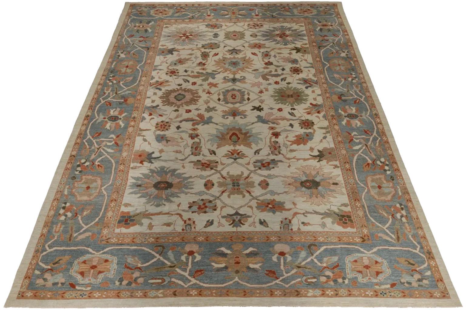 Alfombra Afganistán Sultanabad Rugs - Lana Diseño Marfil - 95863 Turco en venta