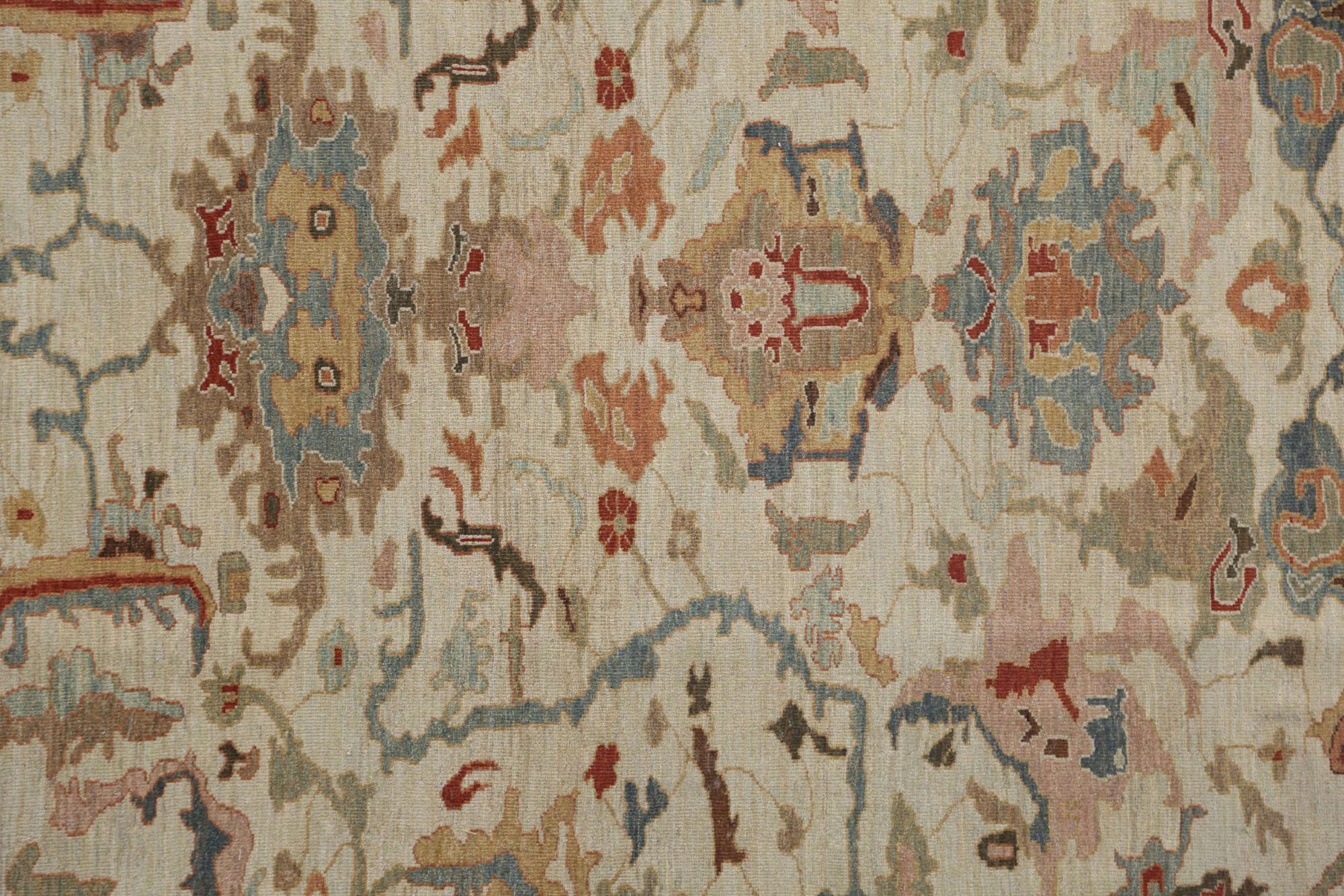 Afghanistan Sultanabad Over Size Teppich - Wolle Elfenbein Design - 95935 (Afghanisch) im Angebot