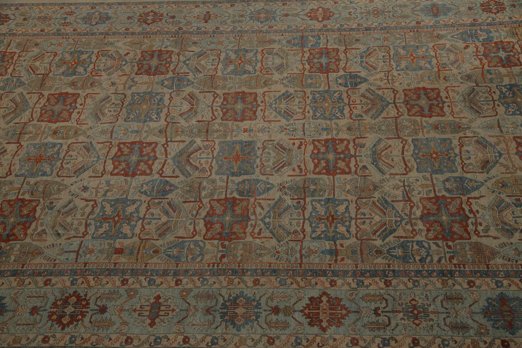Afghanistan Sultanabad Over Size Teppich - Wolle Elfenbein Design - 96185 (Stammeskunst) im Angebot