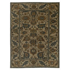 Afghanistan Sultanabad Over Size Teppich - Wolle Elfenbein Design - 96191
