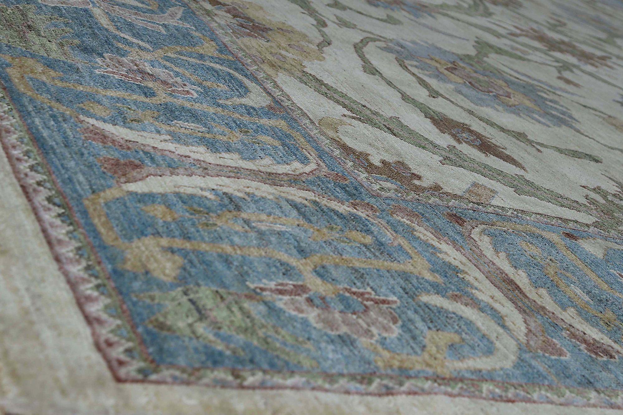 Afghanistan Sultanabad Over Size Teppich - Wolle Elfenbein Design - 97042 (Stammeskunst) im Angebot