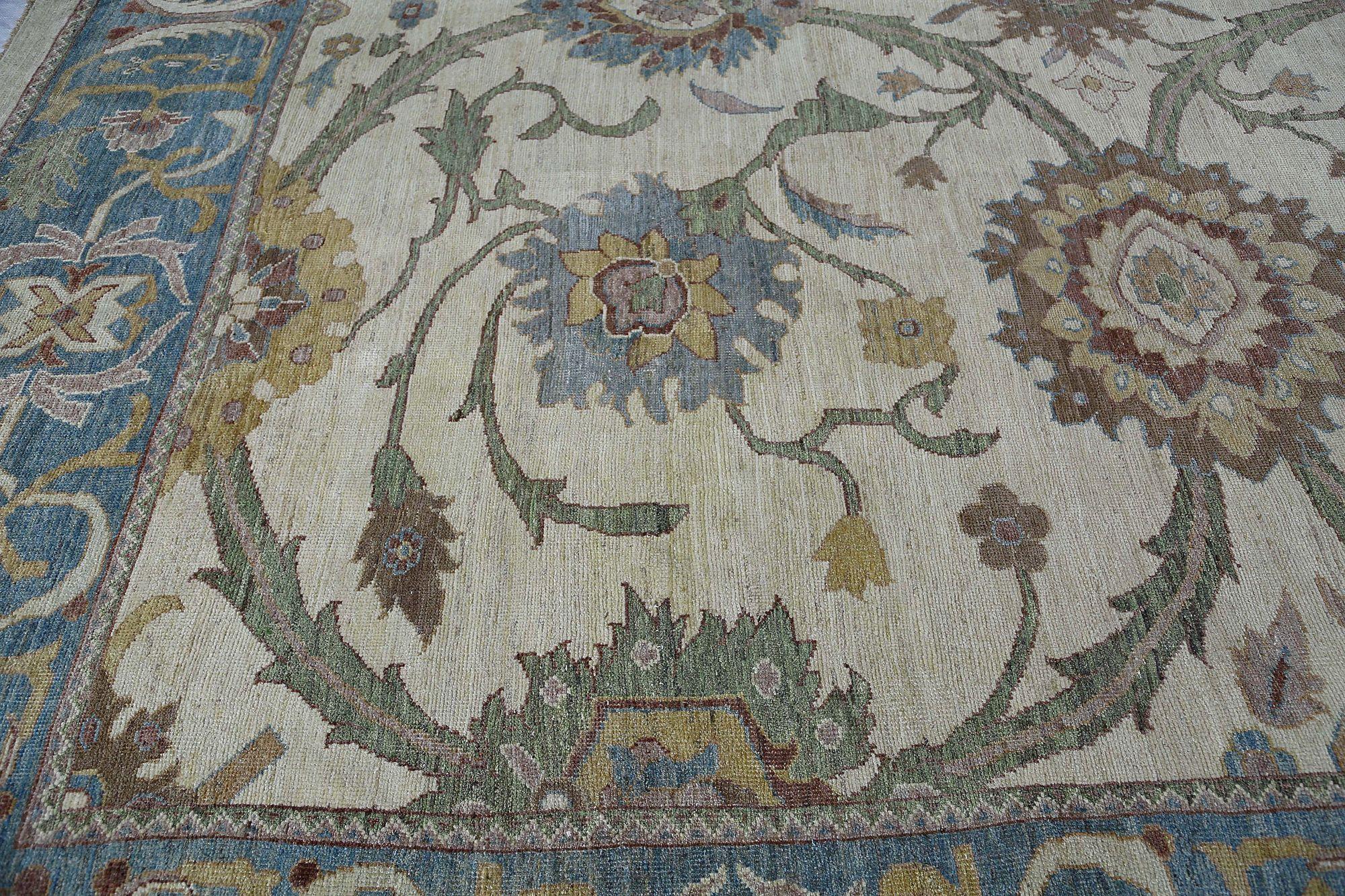 Afghanistan Sultanabad Over Size Teppich - Wolle Elfenbein Design - 97042 (Afghanisch) im Angebot