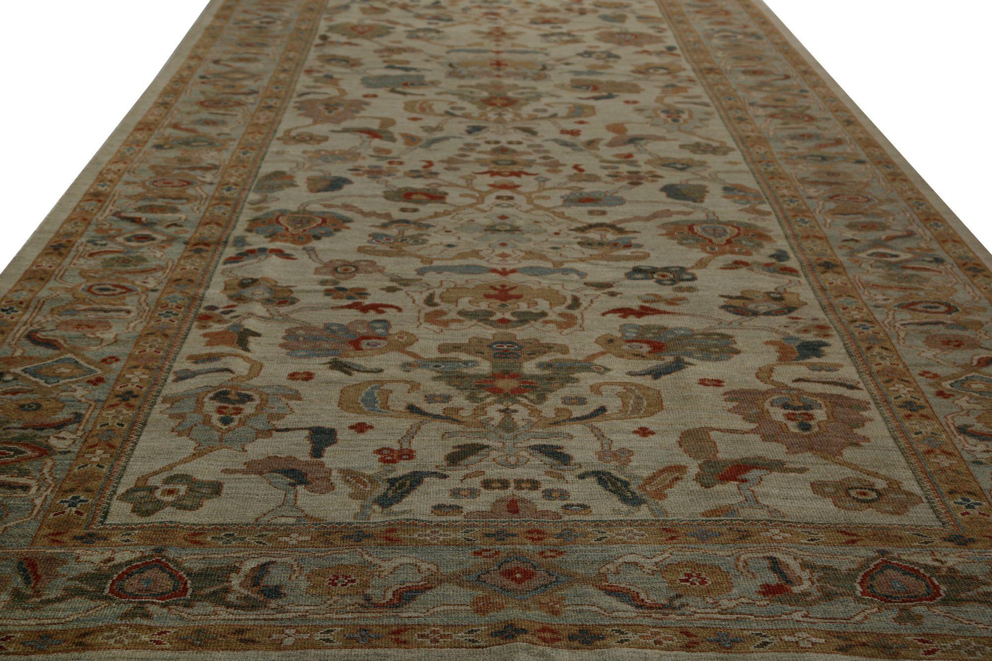 Afghanistan Sultanabad Over Size Teppich - Wolle Elfenbein Design - 97310 (Stammeskunst) im Angebot